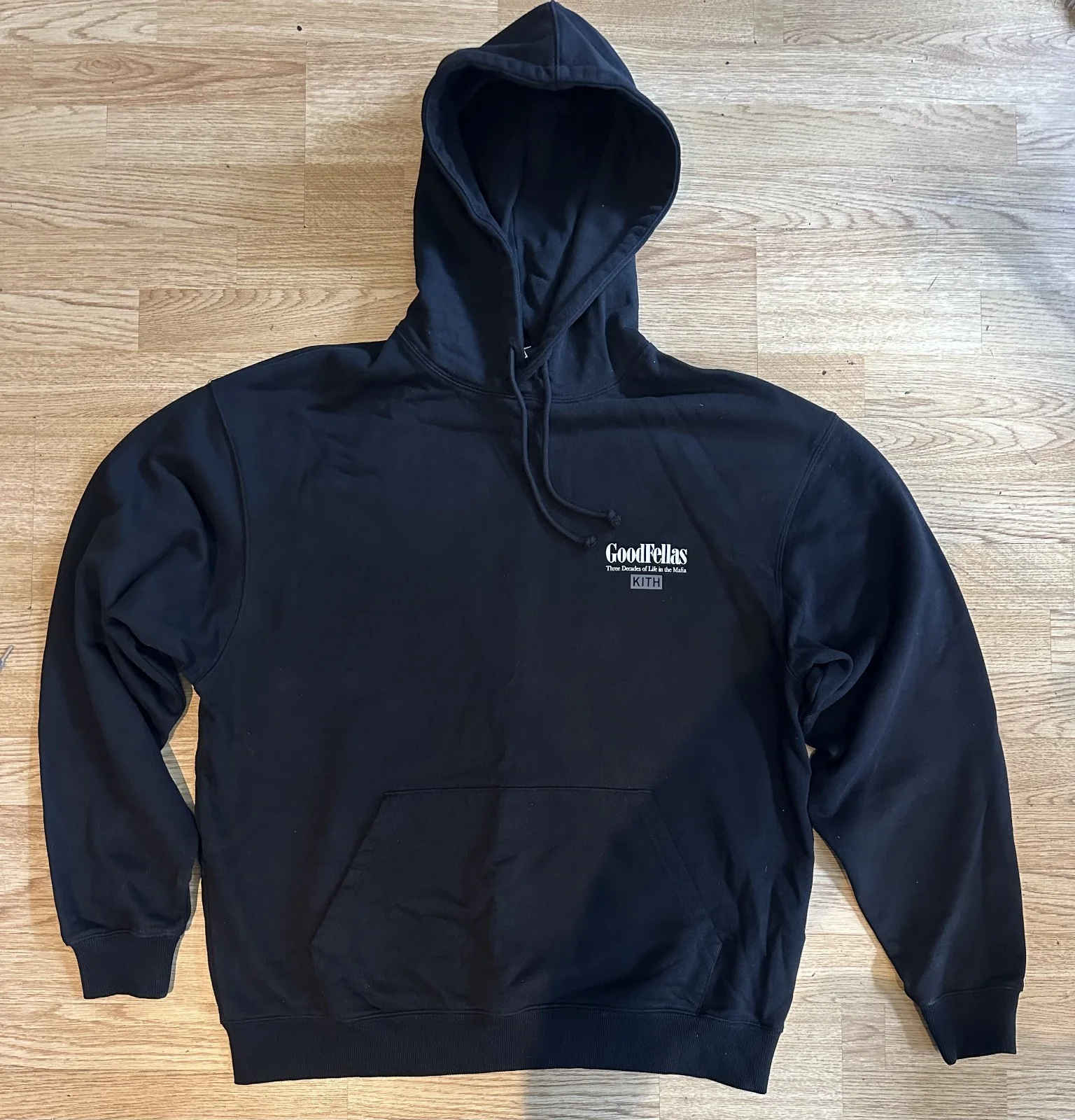 Kith X Goodfellas Hoodie Black XL Henry Hill Ray Liota Mafia Print Rare, изображение 2