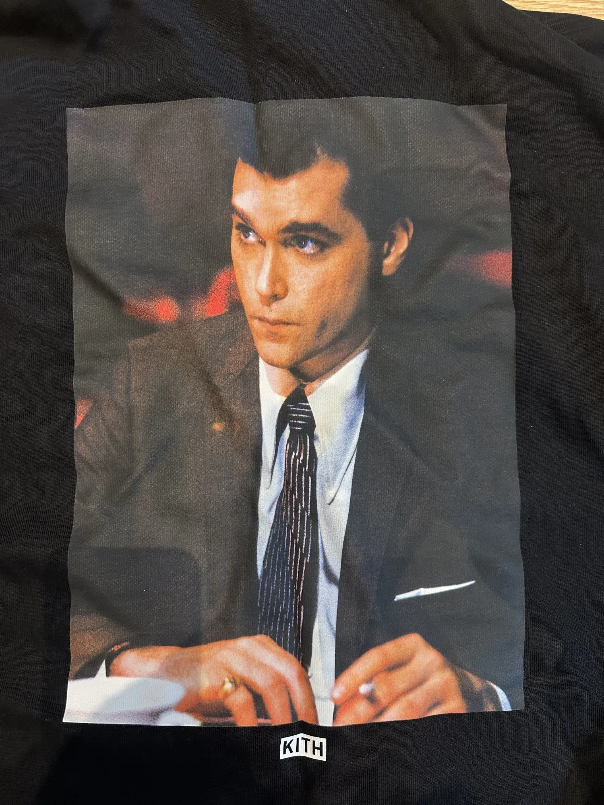 Kith X Goodfellas Hoodie Black XL Henry Hill Ray Liota Mafia Print Rare, изображение 3