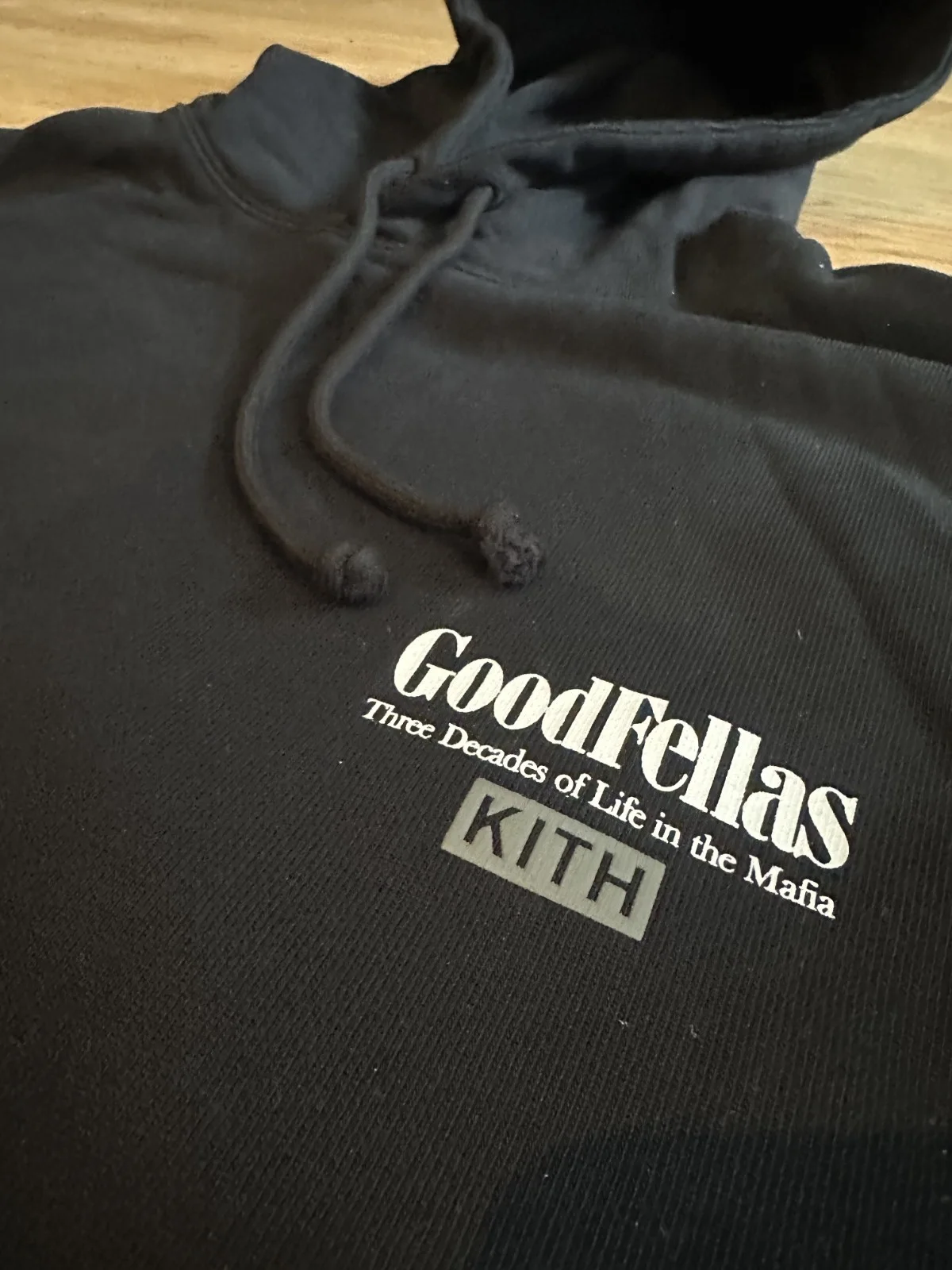Kith X Goodfellas Hoodie Black XL Henry Hill Ray Liota Mafia Print Rare, изображение 4