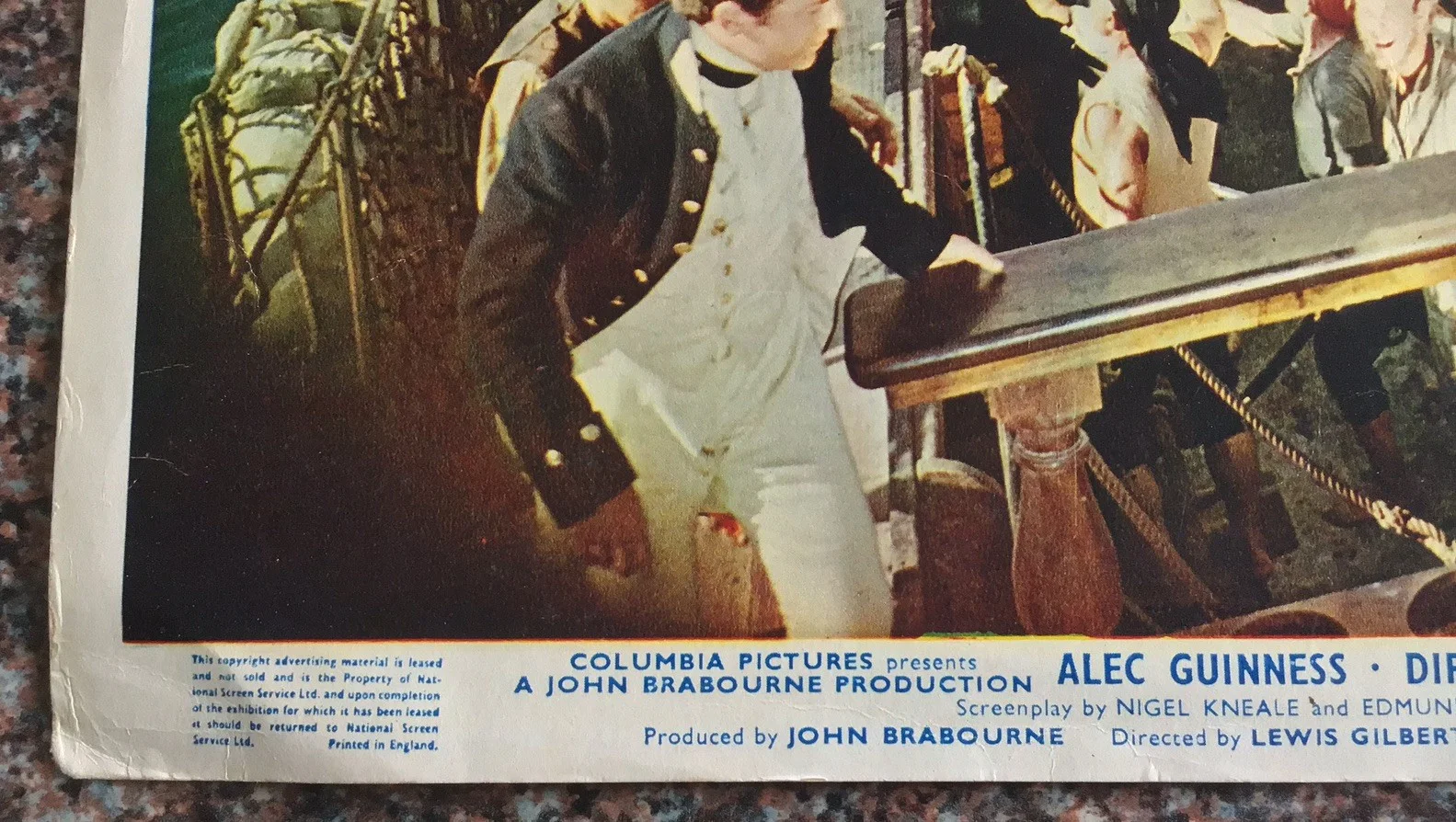 Rare/Vintage CinemaScope Picture ‘H.M.S.DEFIANT’-Alec Guinness/Dirk Bogarde-, изображение 3