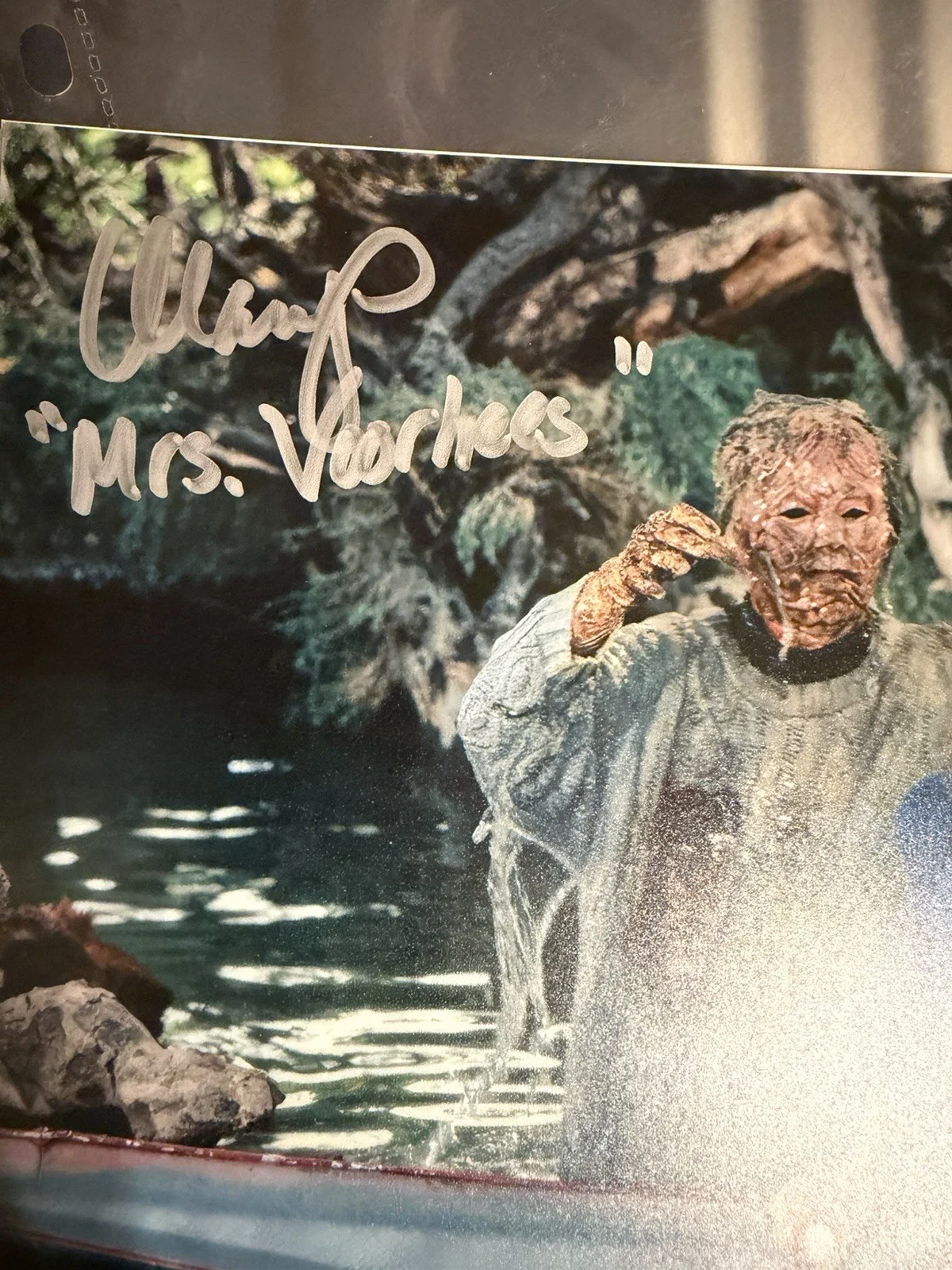 Beckett coa signed 8x10 photo Marilyn Poucher Dana Kimmell Friday The 13th Part, изображение 2