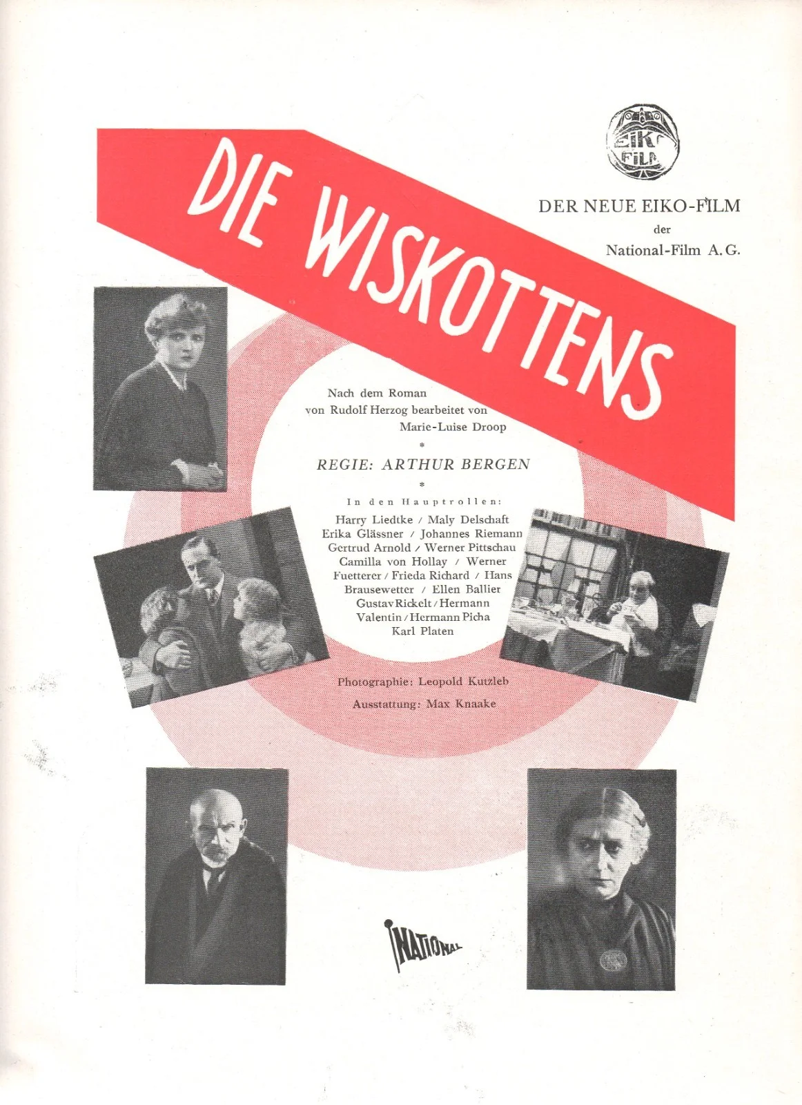 PEOPLE AMONG US 1926 Alfred Abel, Aud Egede-Nissen GERMAN ADVERT, image 2