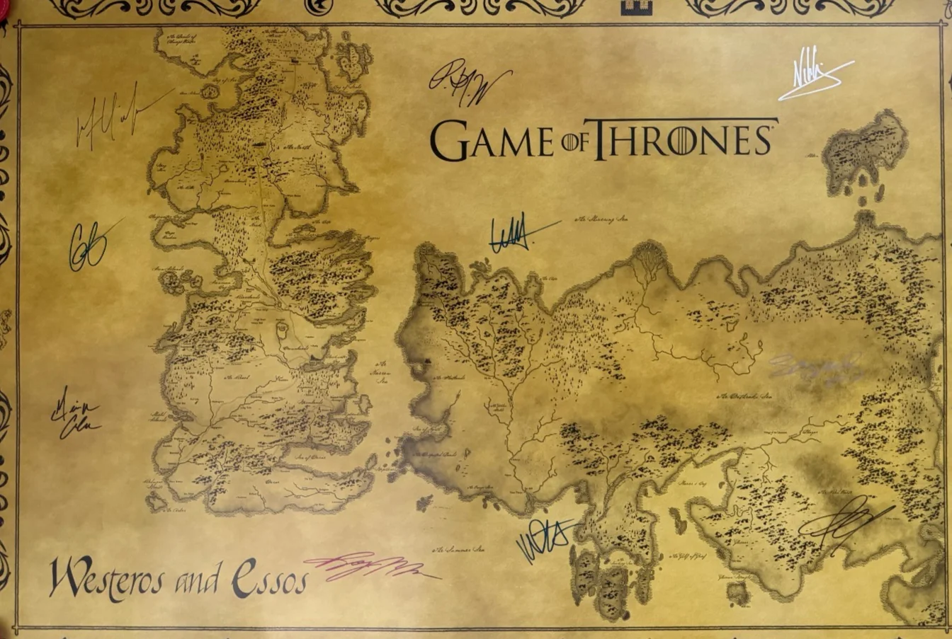 Rory McCann, Nikolaj Coster-Waldau — Signed Collectible Game of Thrones Poster