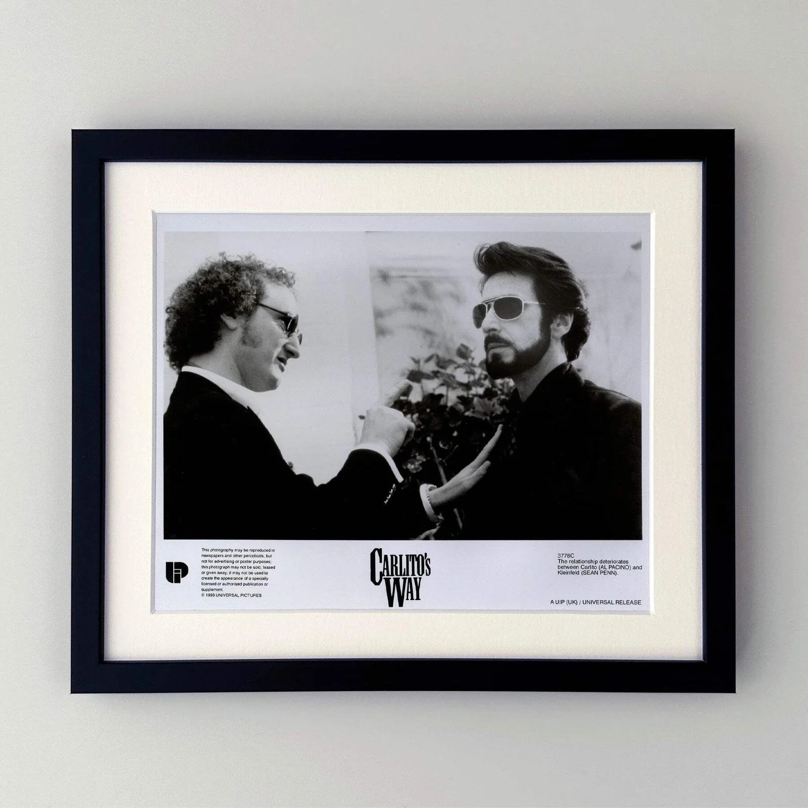 Carlitos Way (1993) Press Publicity Still - Framed, image 2