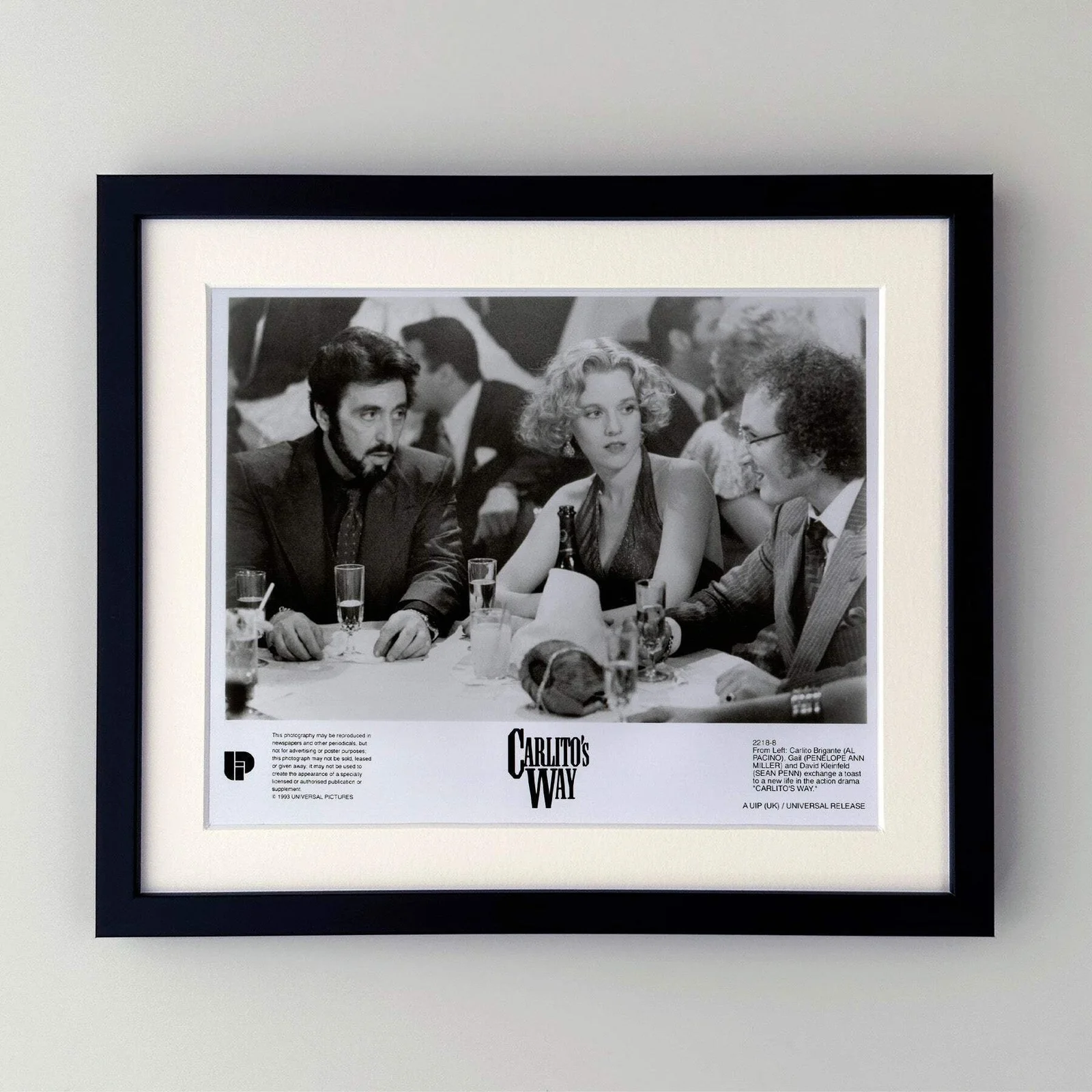 Carlitos Way (1993) Press Publicity Still - Framed, image 2