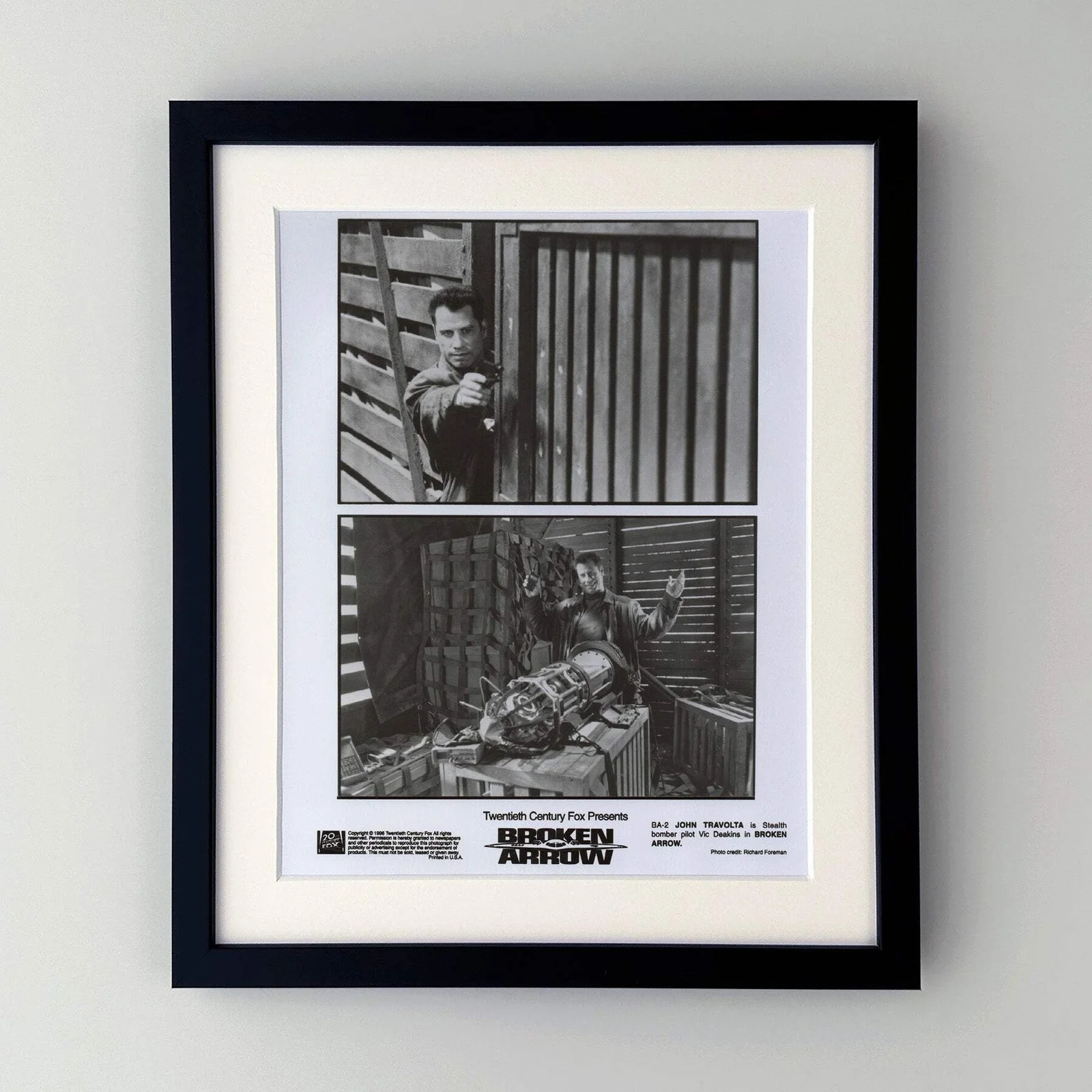 Broken Arrow (1996) Press Publicity Still - Framed, image 2
