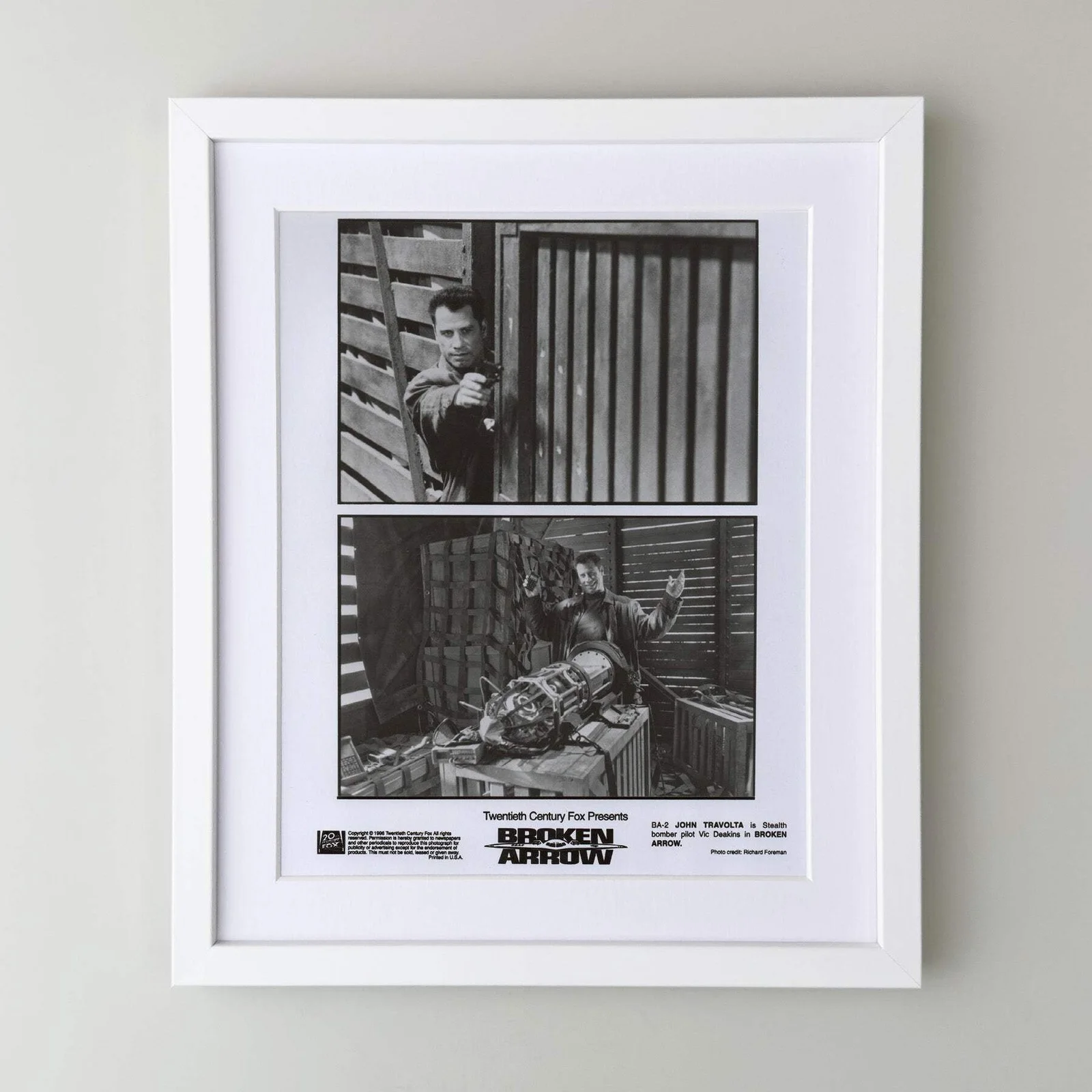 Broken Arrow (1996) Press Publicity Still - Framed, image 3