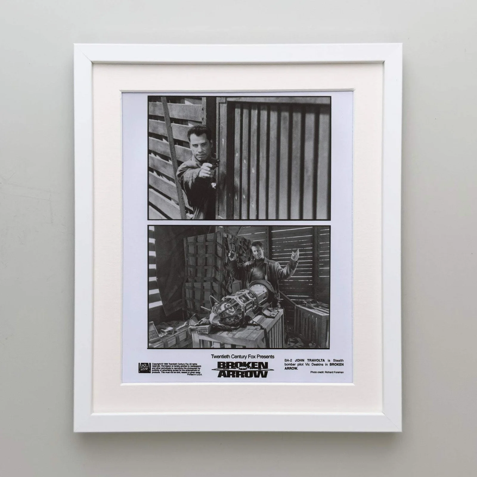 Broken Arrow (1996) Press Publicity Still - Framed, image 4