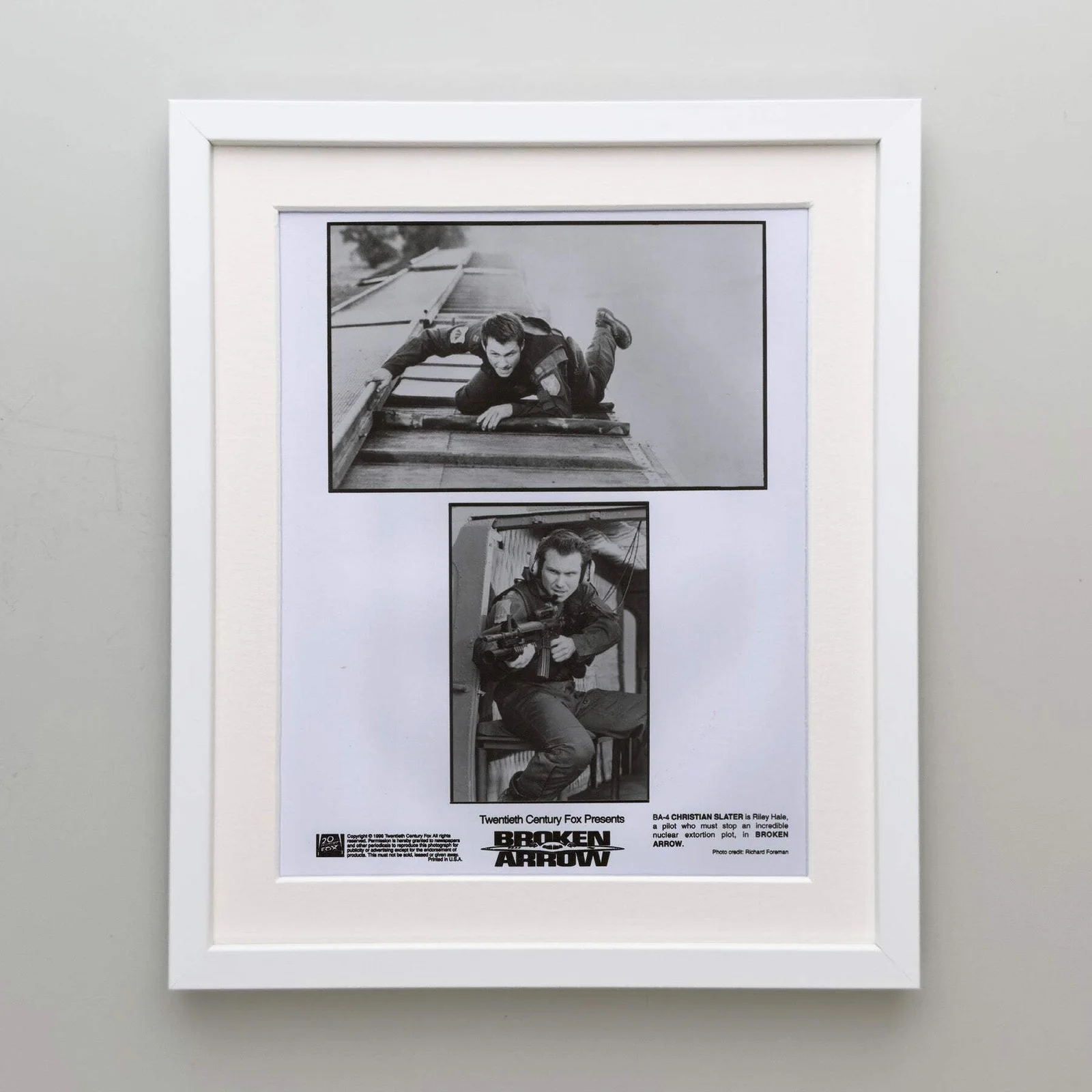 Broken Arrow (1996) Press Publicity Still - Framed, image 4
