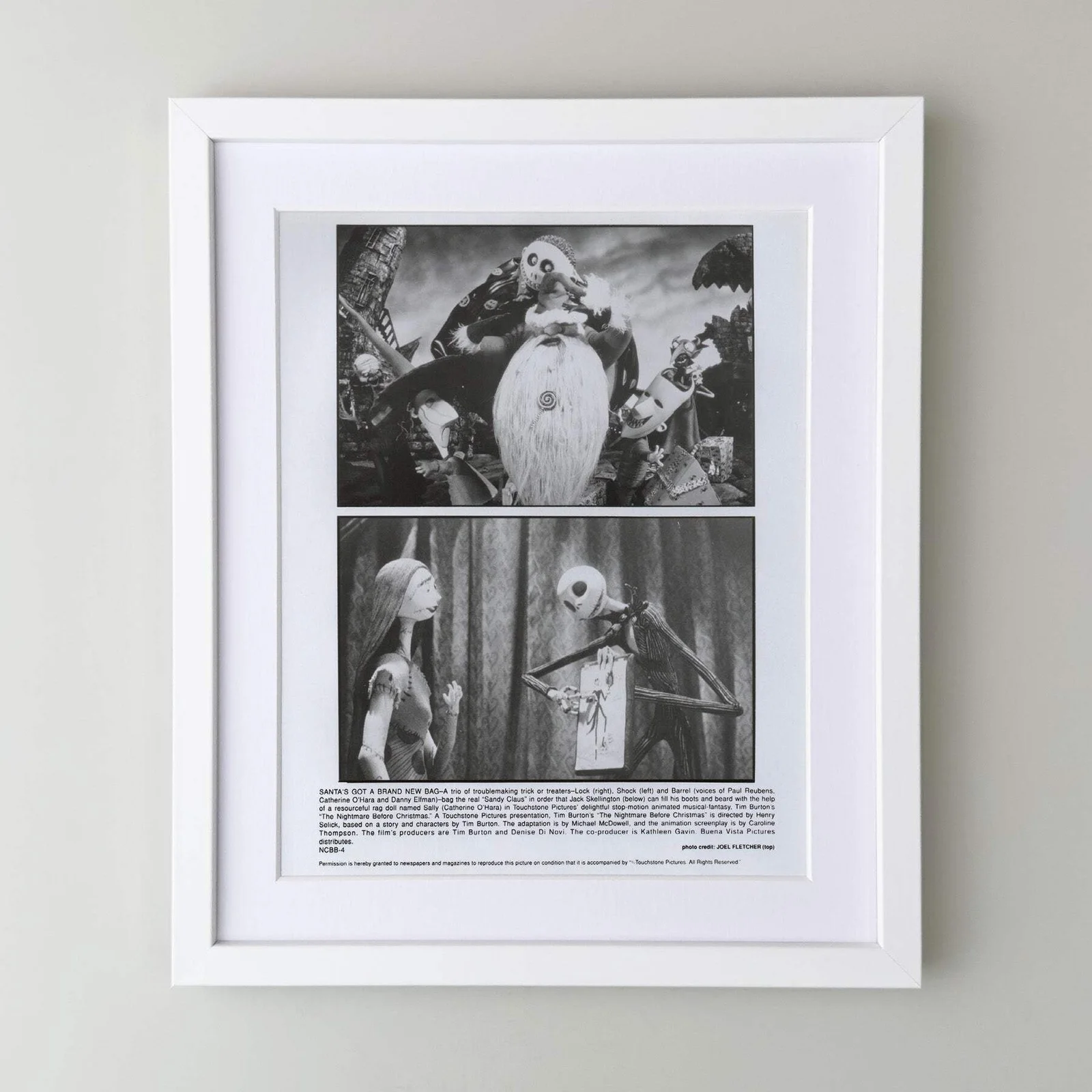 The Nightmare Before Christmas (1993) Press Publicity Still - Framed, image 3