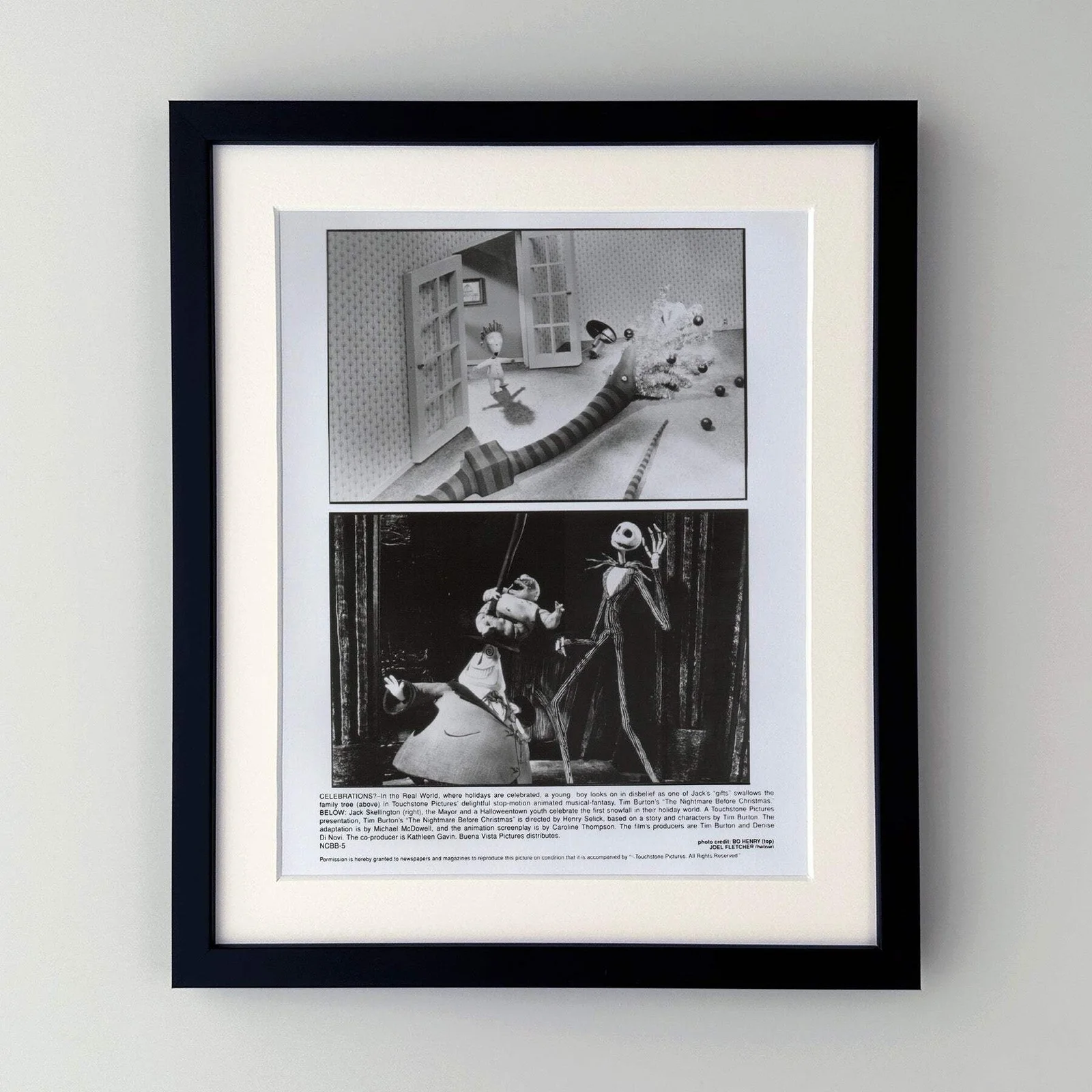 The Nightmare Before Christmas (1993) Press Publicity Still - Framed, image 2