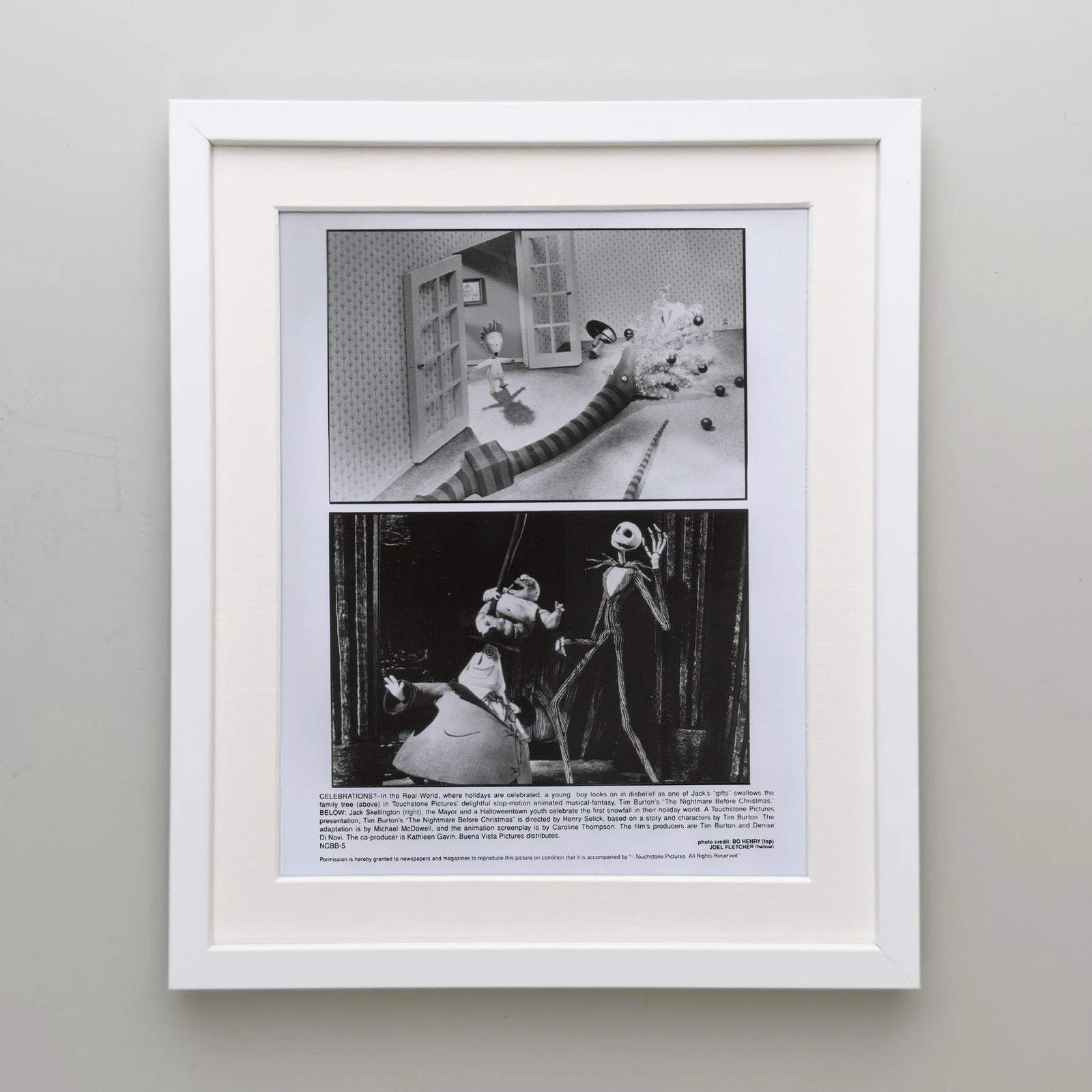 The Nightmare Before Christmas (1993) Press Publicity Still - Framed, image 4