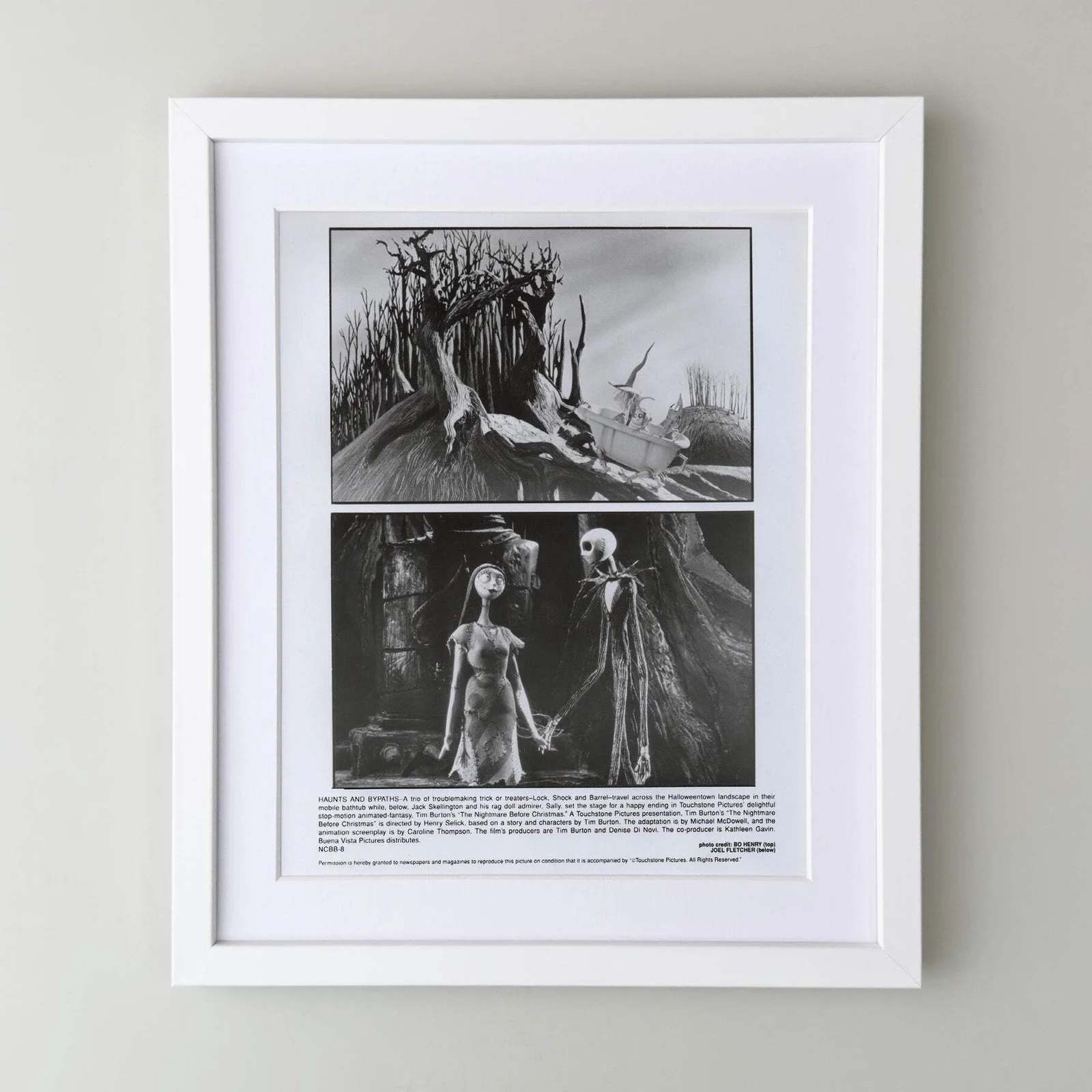 The Nightmare Before Christmas (1993) Press Publicity Still - Framed, image 3