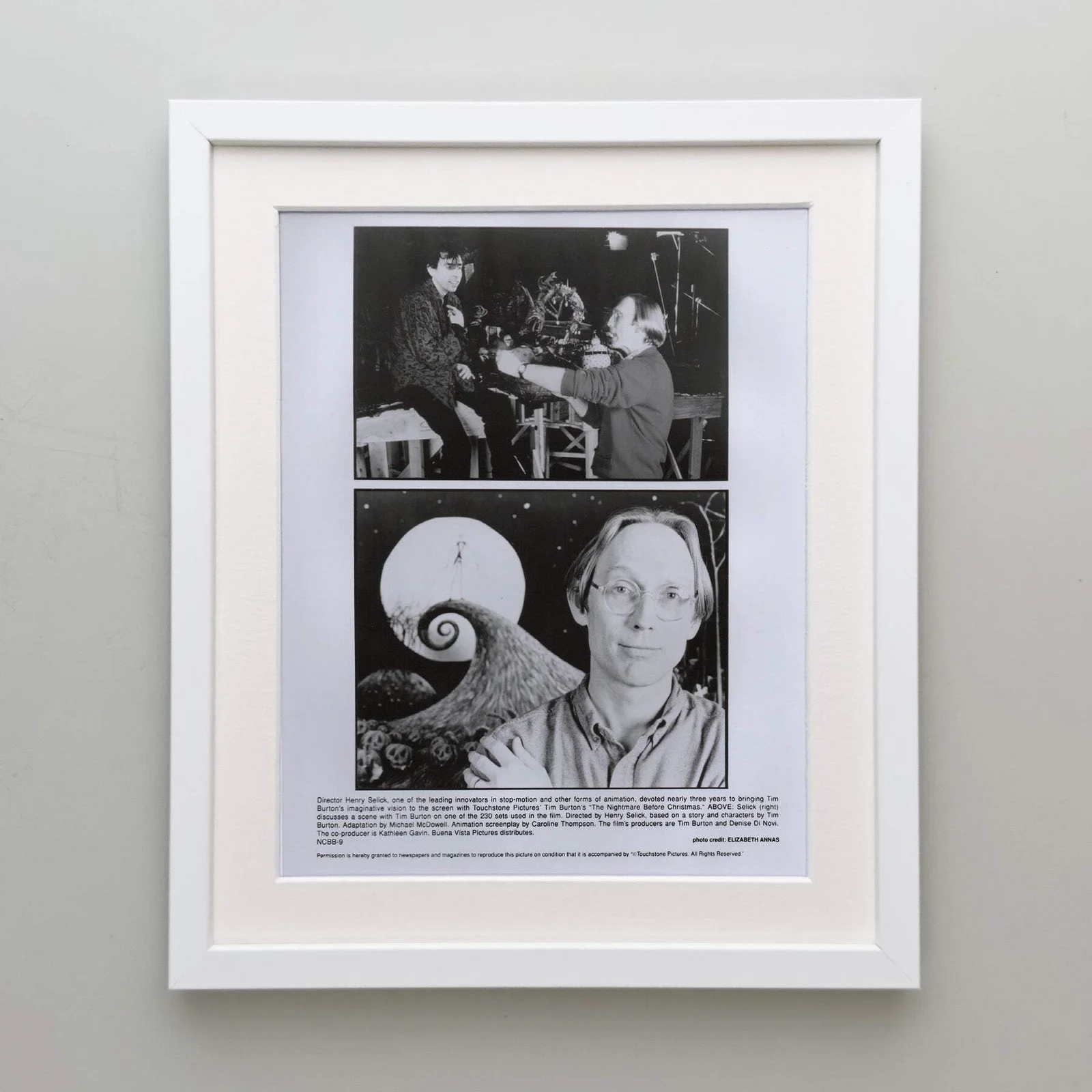 The Nightmare Before Christmas (1993) Press Publicity Still - Framed, image 4