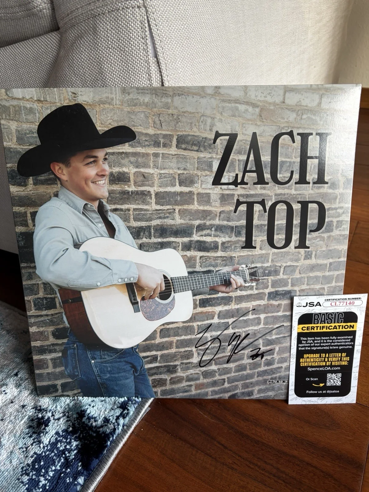 Zach Top COLD BEER & COUNTRY MUSIC Vinyl Album Signed Autographed JSA, изображение 5