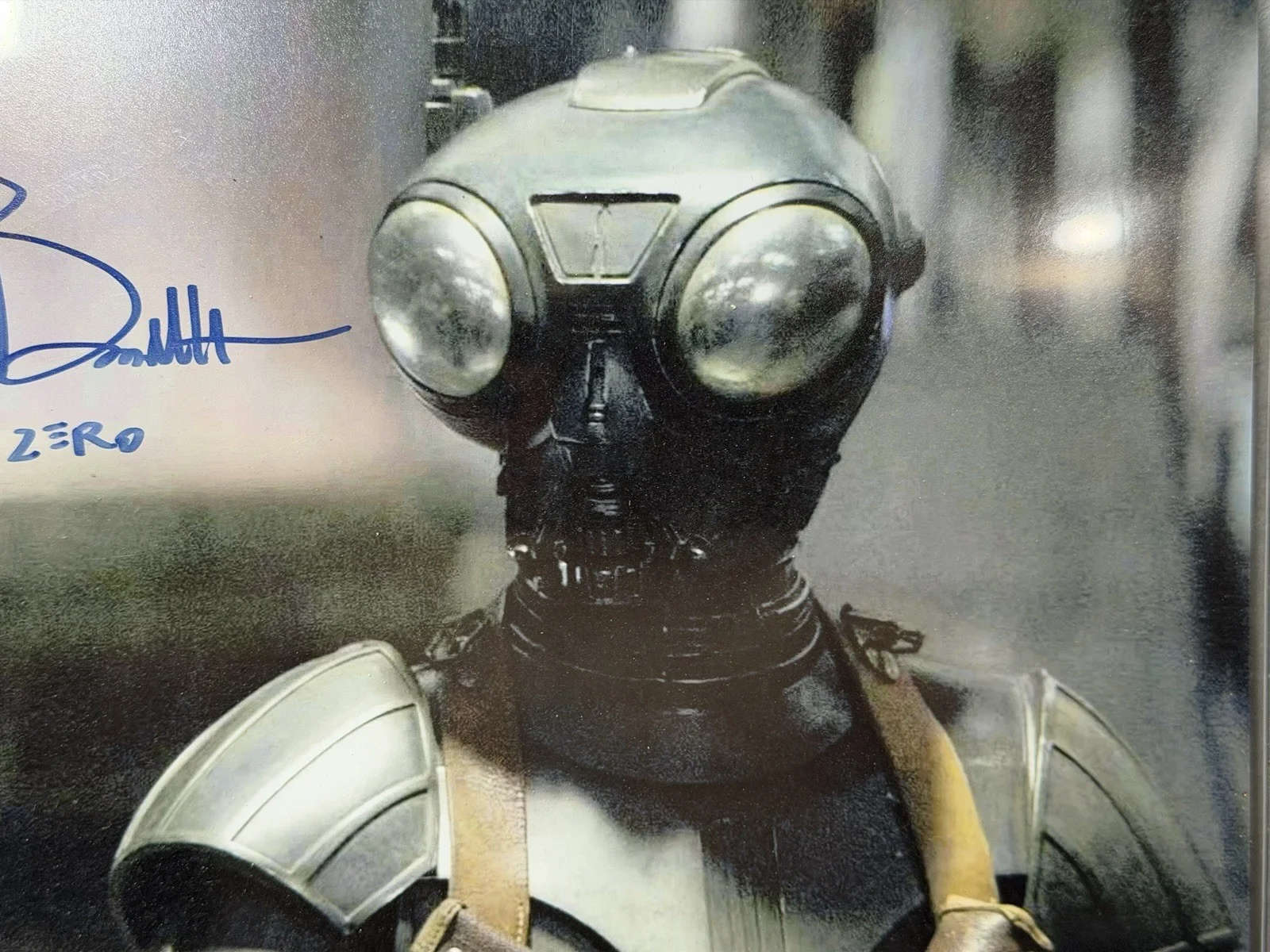 The Mandalorian ZERO Chris Bartlett Signed 8x10 photo COA STAR WARS Bam! Box, image 2