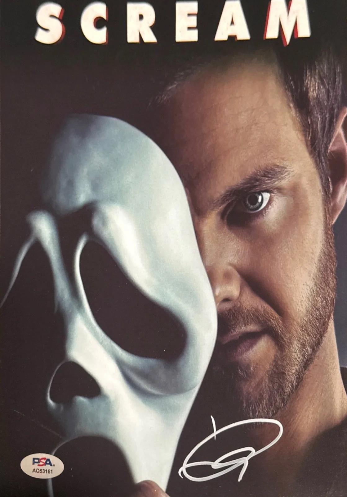 Jack Quaid — Jack Quaid Signed 8x10 Scream 5 Ghostface Photo PSA AQ53161