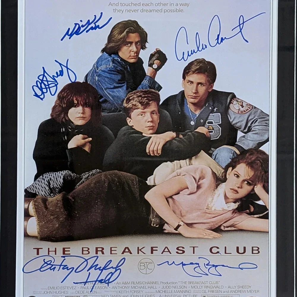 "The Breakfast Club" Framed Cast-Signed 11X17 Poster, image 2
