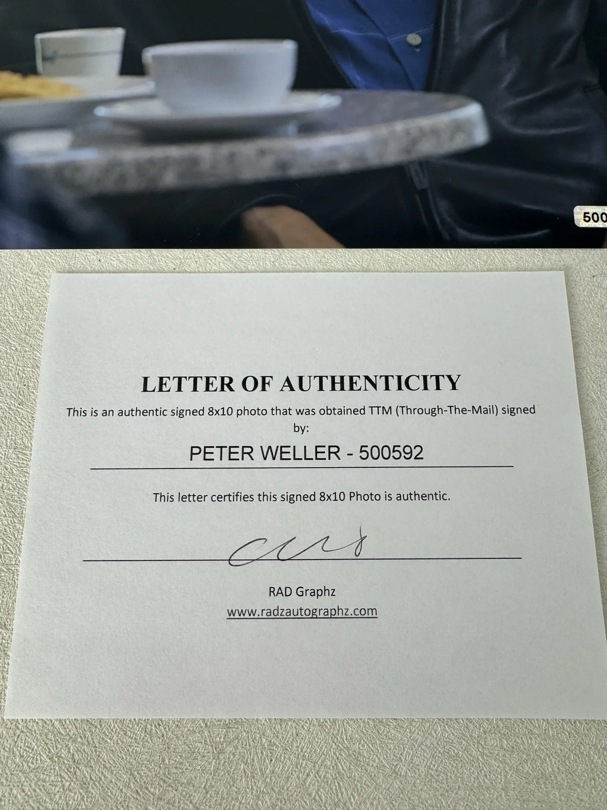 Peter Weller — PETER WELLER Authentic Signed Autographed 8x10 Photo & COA / ROBOCOP Movie Actor, image 3
