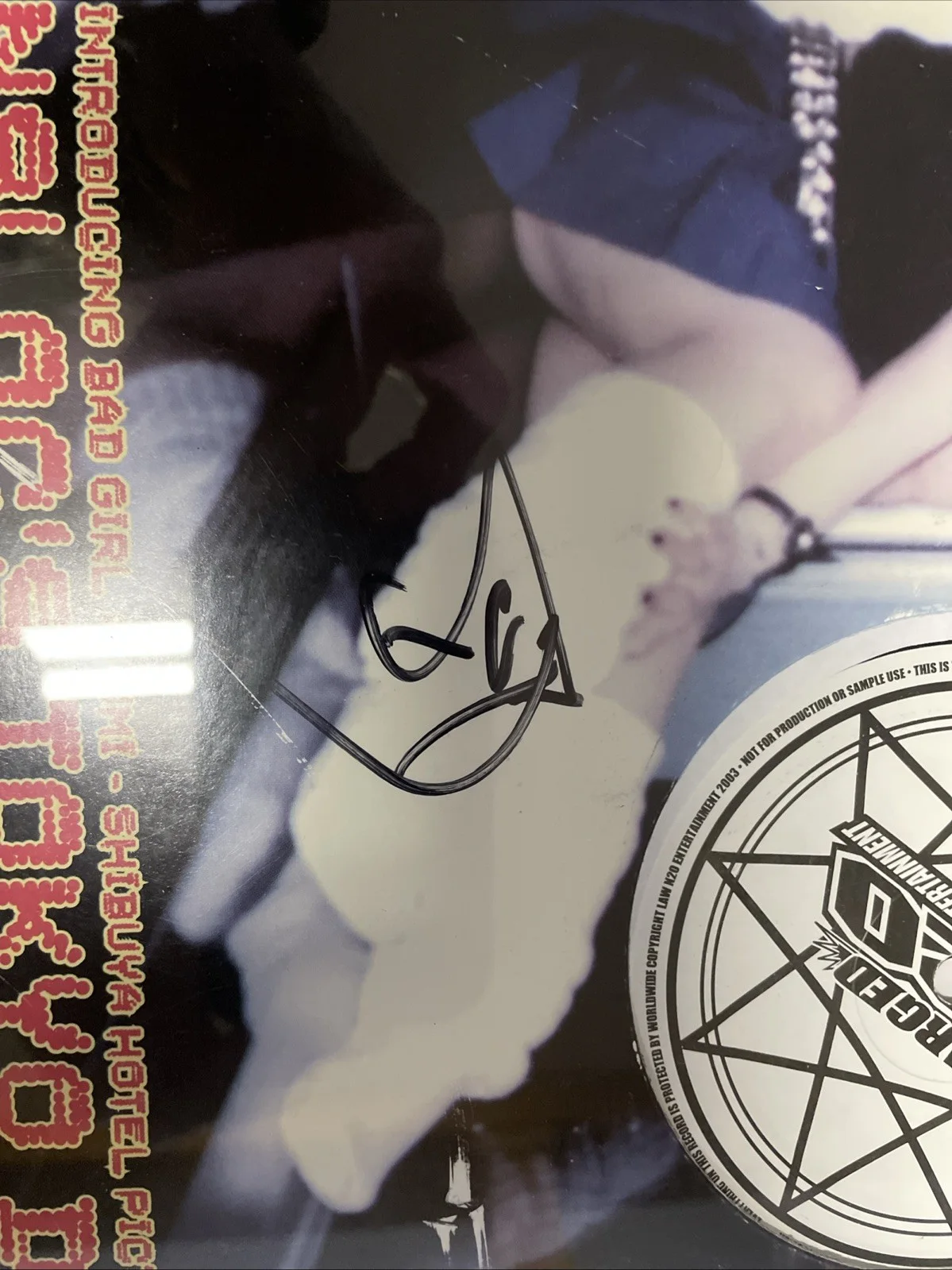 Slipknot (Sid Wilson (DJ Starscream) Autographed Full Metal Mashups Record, image 2