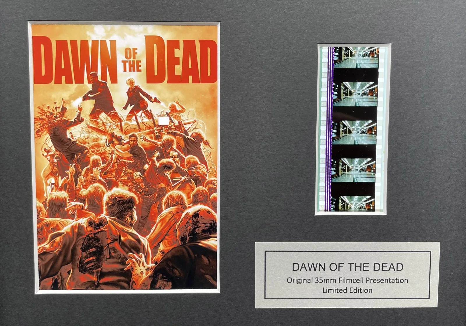 DAWN of THE DEAD Original 35mm Film Cells set within Quality Wood Frame + COA v3, изображение 2