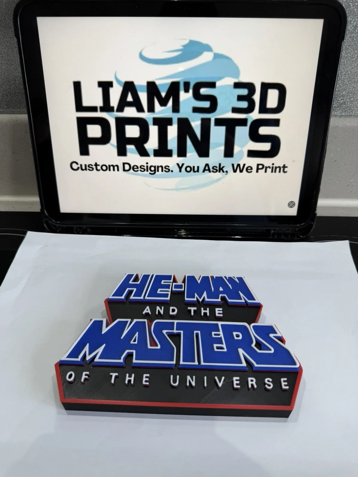Decorative He Man HE-MAN and the Master Of The Universe logo Sign Display, image 3