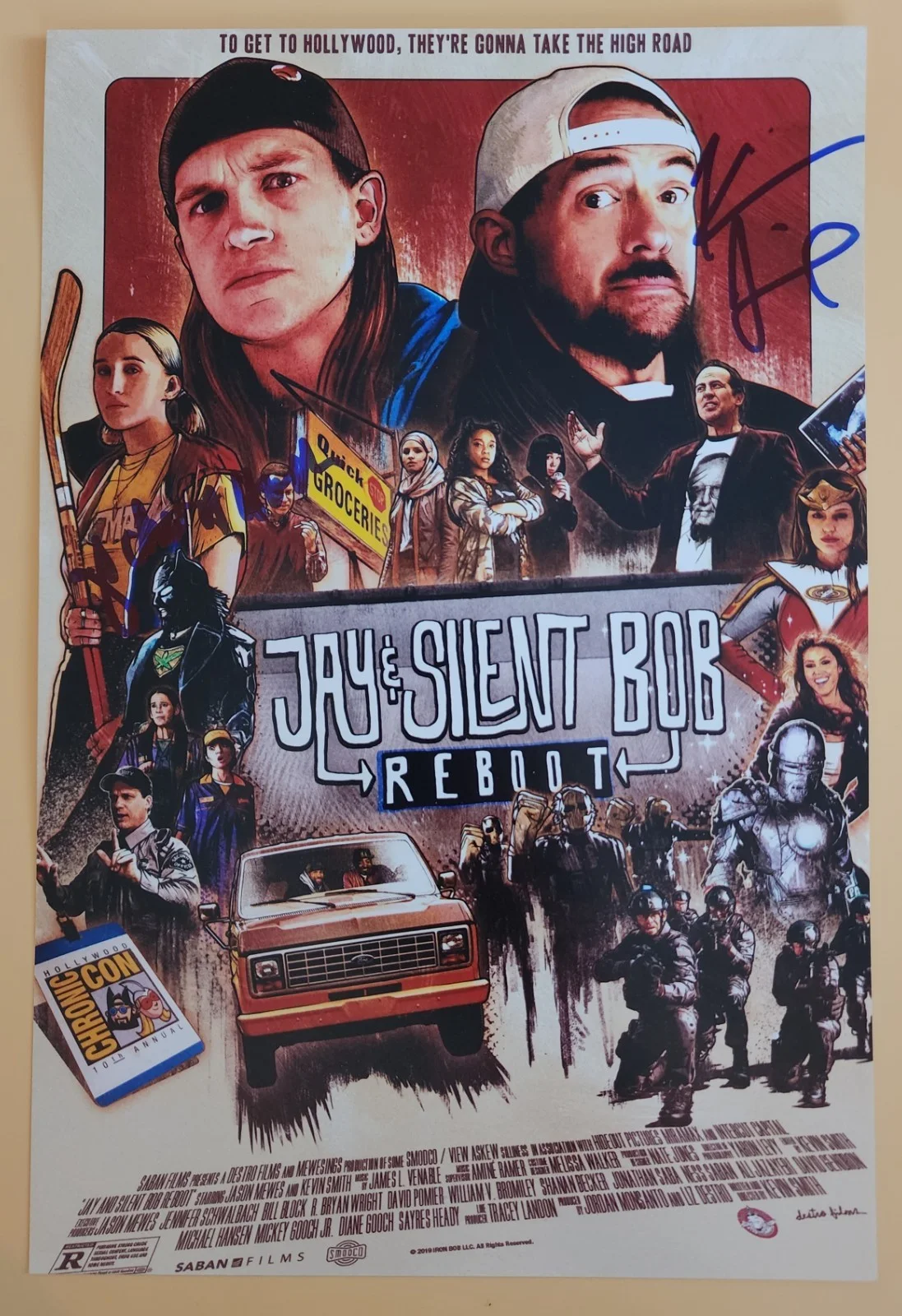Kevin Smith & Jennifer Schwalbach Signed Reboot 8x12 Photo Movie Poster RAD, изображение 2