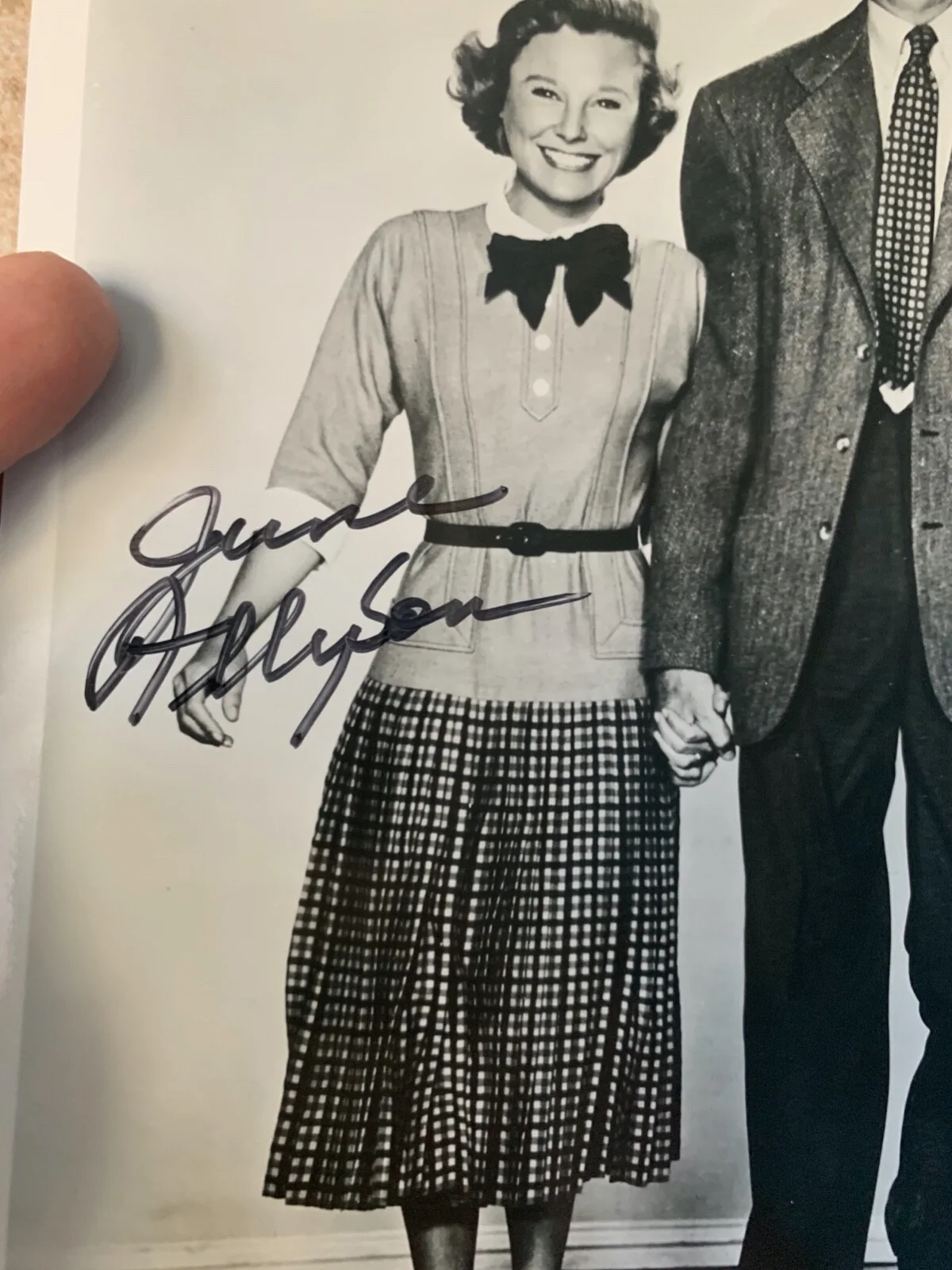 JAMES STEWART & JUNE ALLYSON signed photo sp autograph Glenn Miller Story 8x10, изображение 2