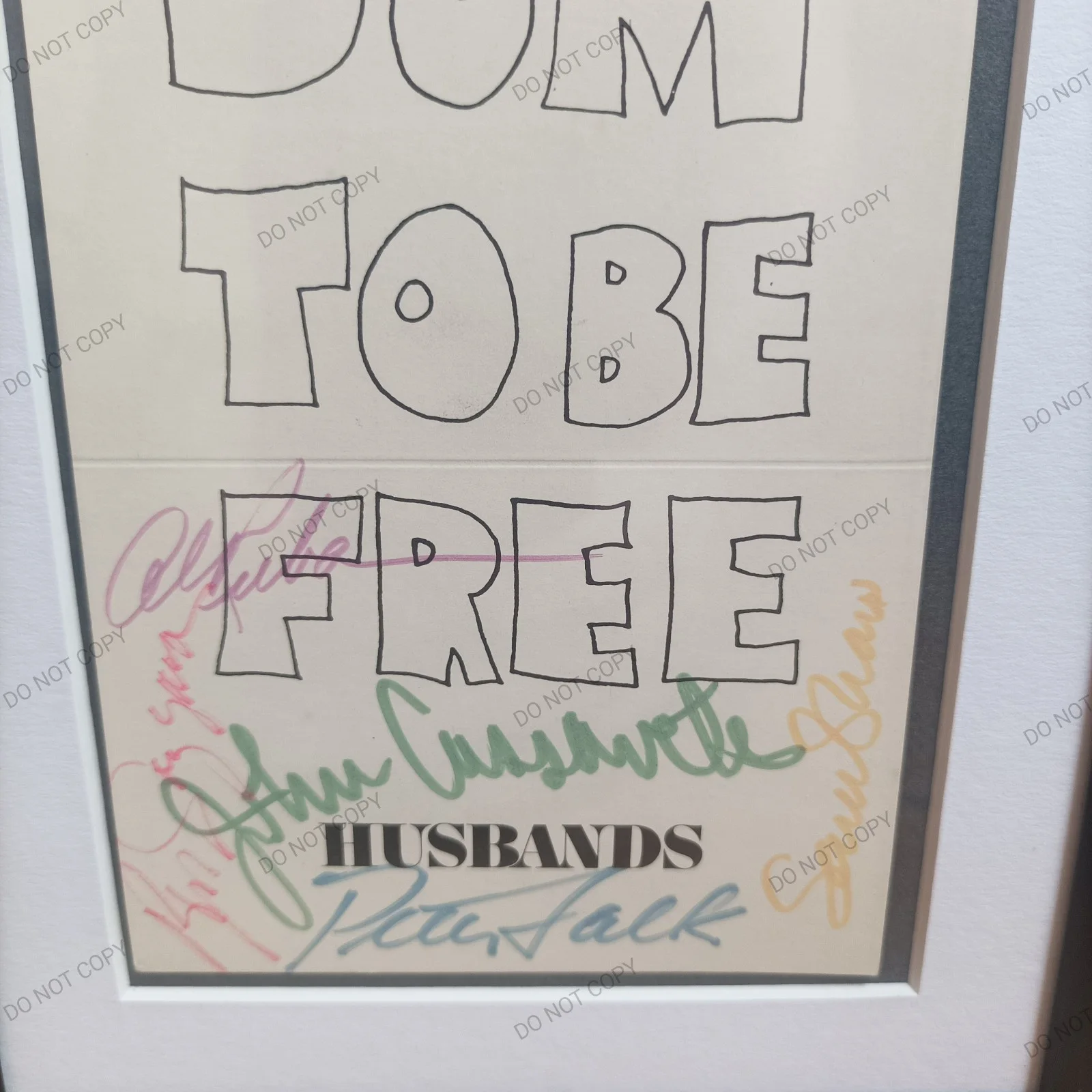 Husbands 1970 Promo Signed X5 Cassavetes, image 5