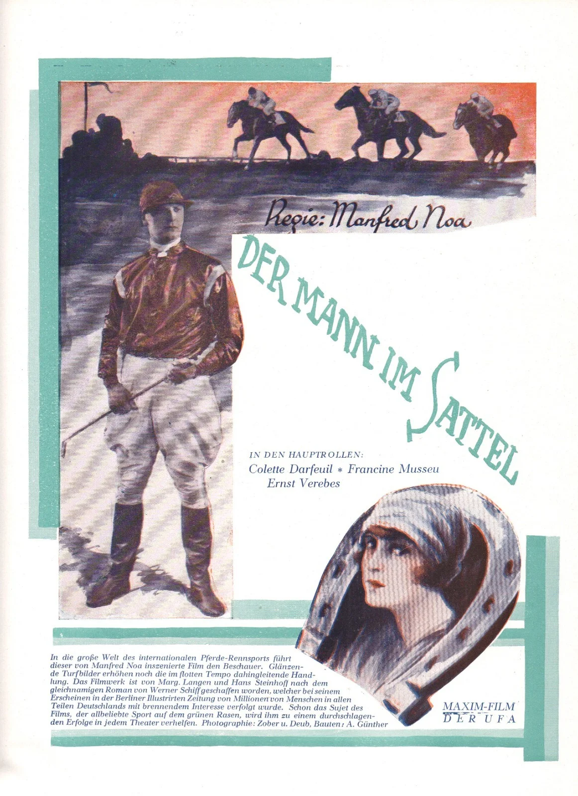 TWO BROTHERS 1926 Lil Dagover, Conrad Veidt, Lillian Hall-Davis GERMAN ADVERT, image 2