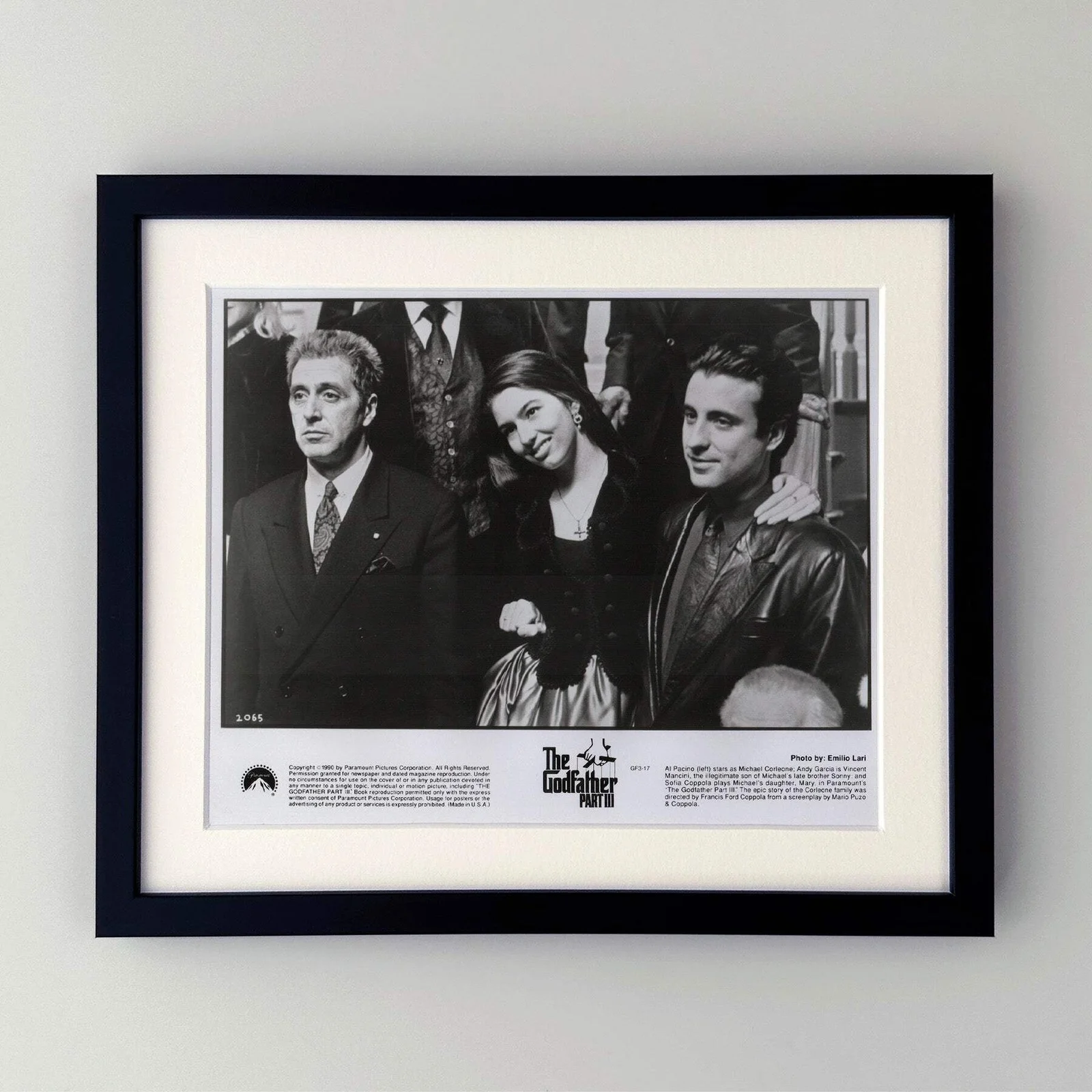 The Godfather Part 3 (1990) Press Publicity Still - Framed, image 2