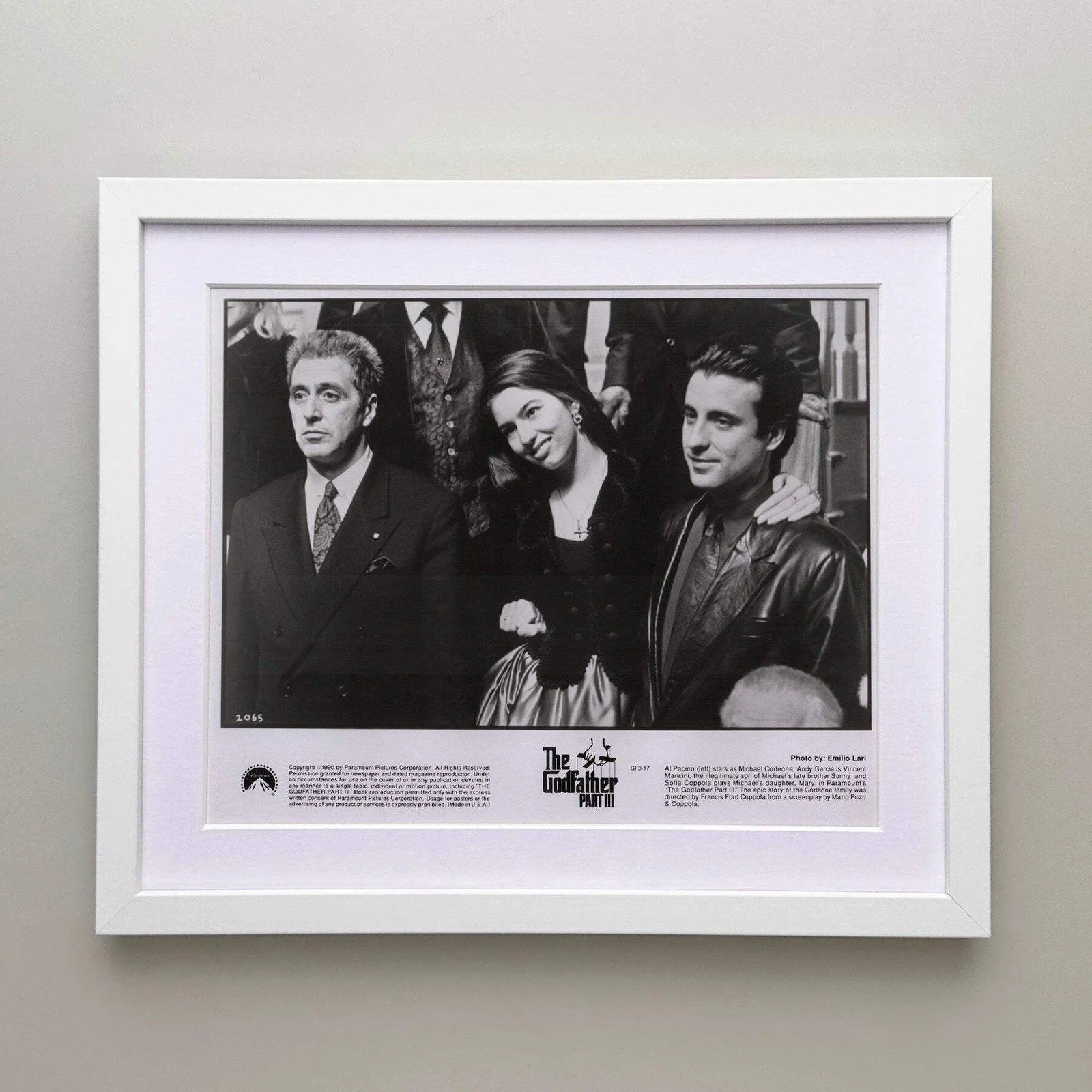 The Godfather Part 3 (1990) Press Publicity Still - Framed, image 3