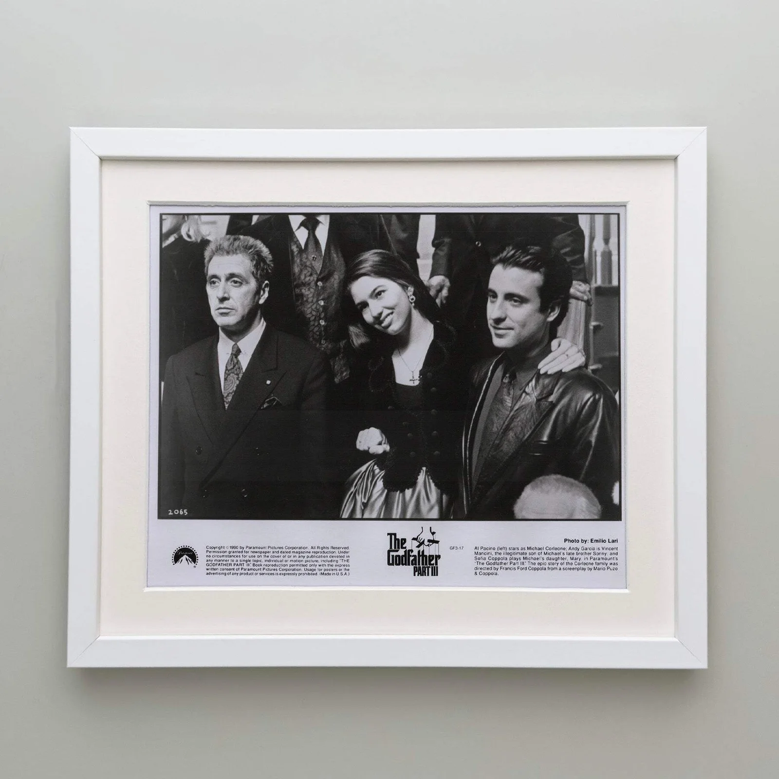 The Godfather Part 3 (1990) Press Publicity Still - Framed, image 4