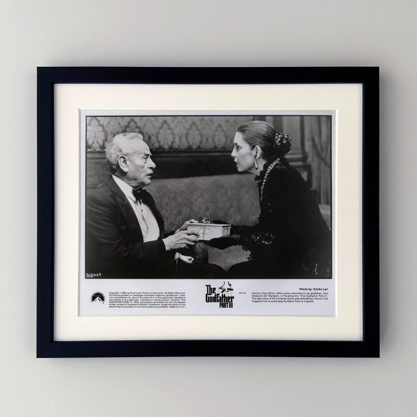 The Godfather Part 3 (1990) Press Publicity Still - Framed, image 2