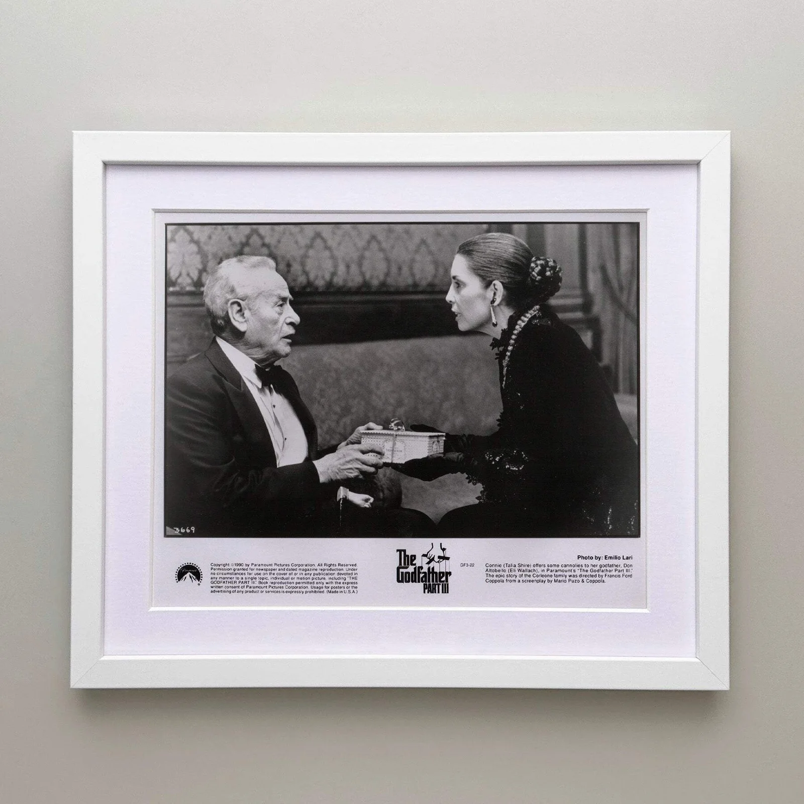 The Godfather Part 3 (1990) Press Publicity Still - Framed, image 3