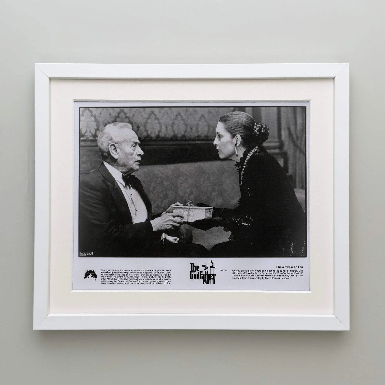 The Godfather Part 3 (1990) Press Publicity Still - Framed, image 4