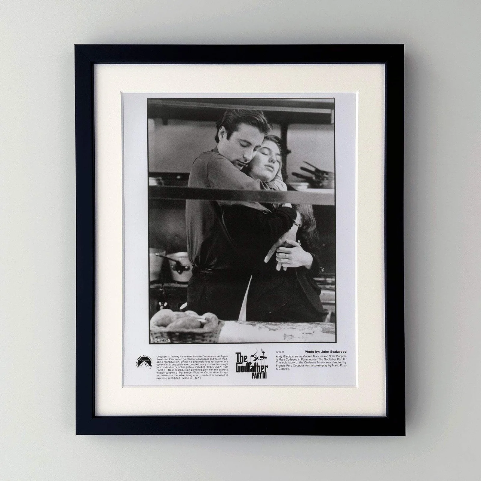 The Godfather Part 3 (1990) Press Publicity Still - Framed, image 2