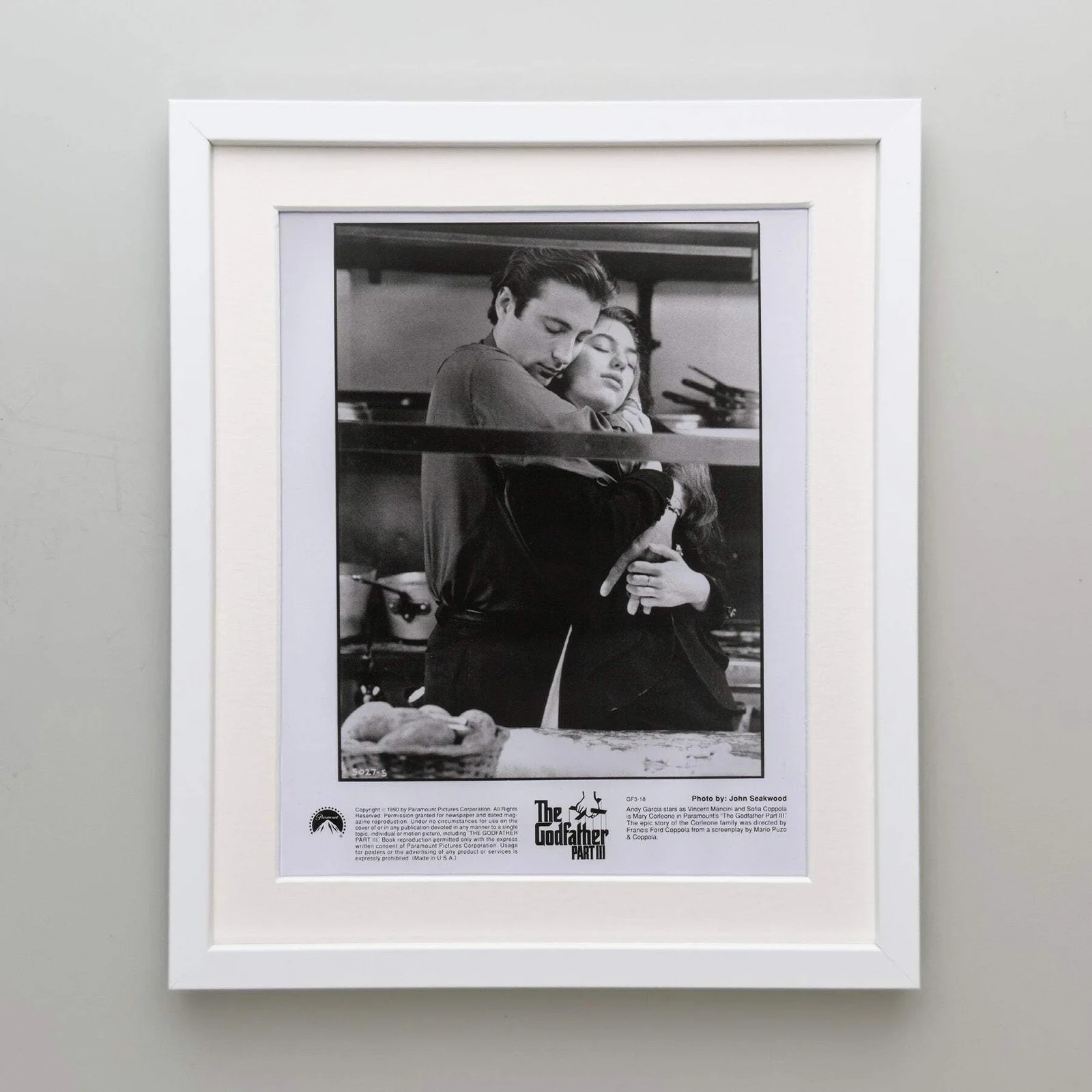 The Godfather Part 3 (1990) Press Publicity Still - Framed, image 4