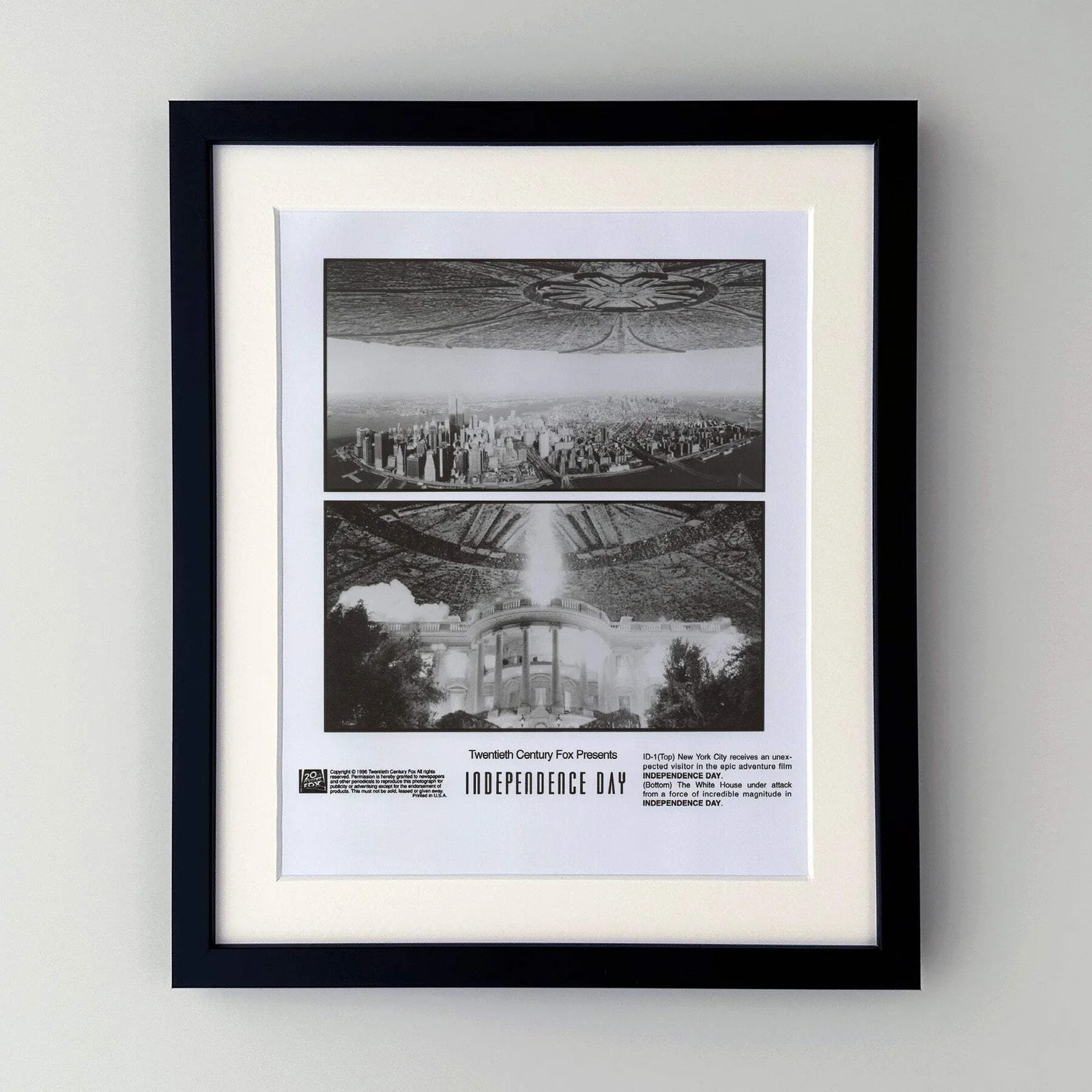 Independence Day (1996) Press Publicity Still - Framed, image 2