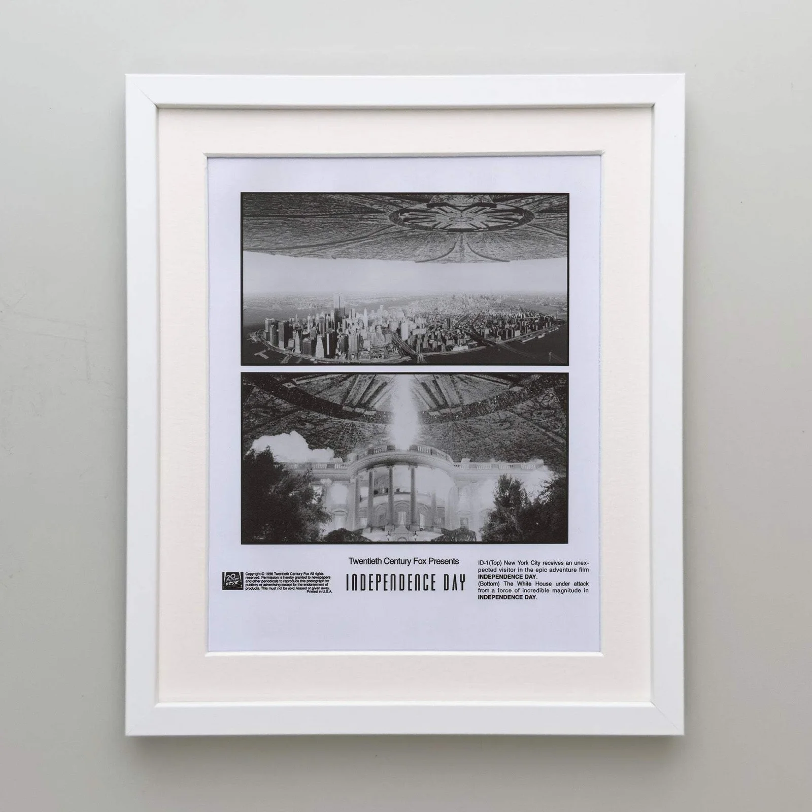 Independence Day (1996) Press Publicity Still - Framed, image 4