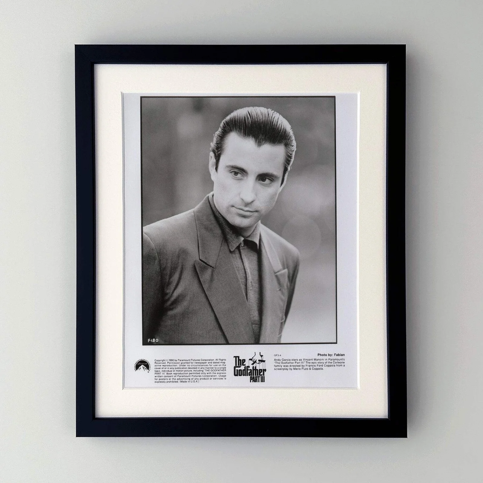 The Godfather Part 3 (1990) Press Publicity Still - Framed, image 2