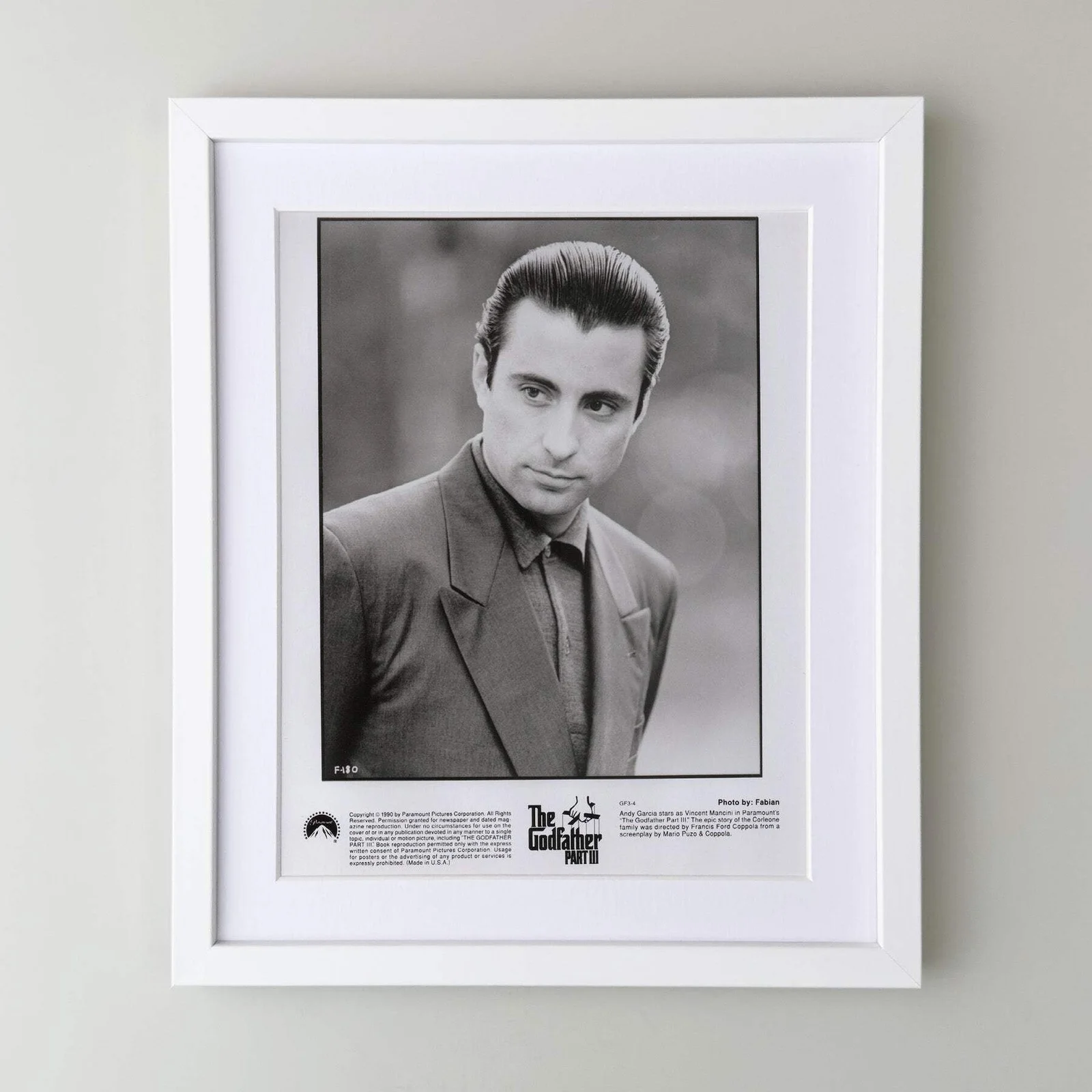 The Godfather Part 3 (1990) Press Publicity Still - Framed, image 3