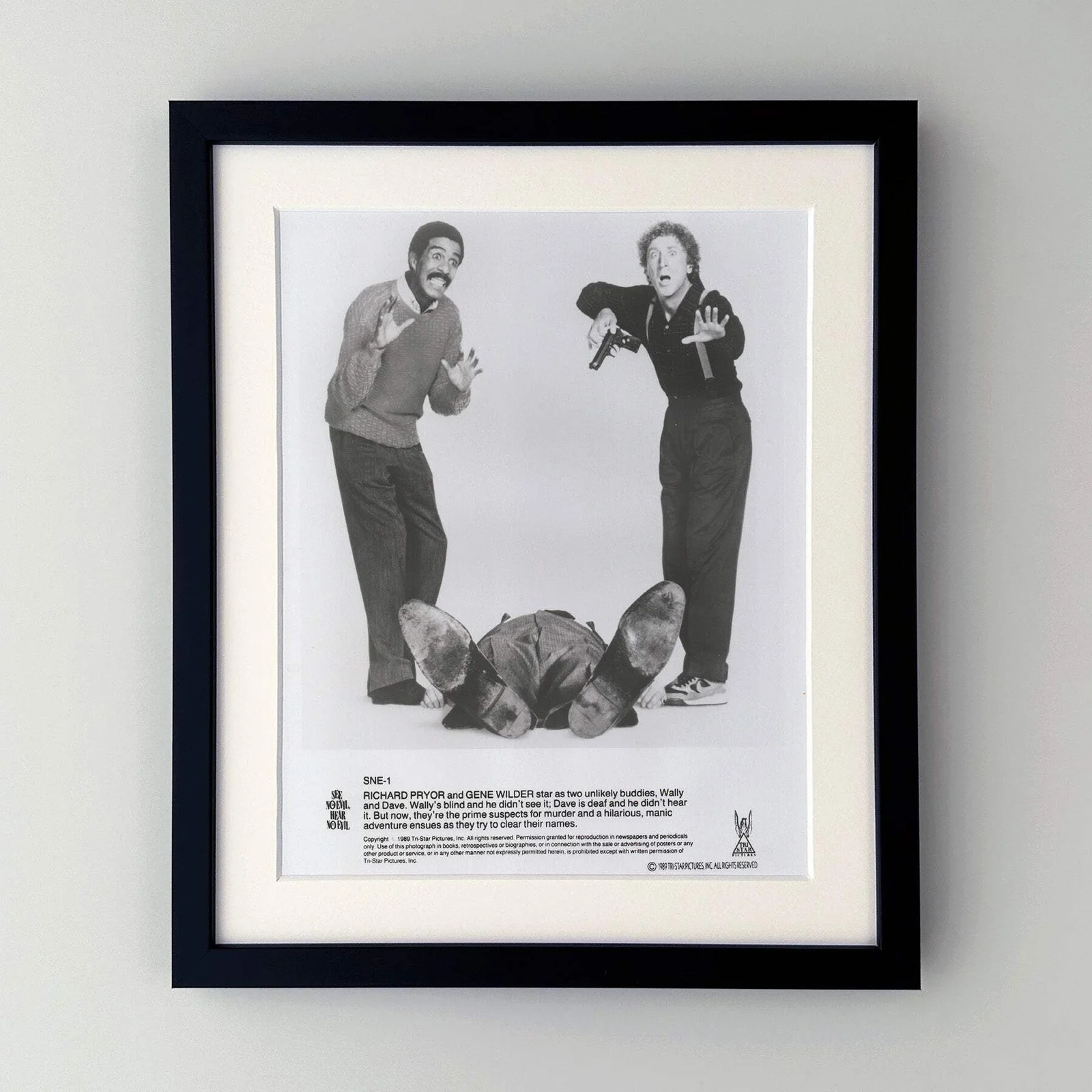 See No Evil Hear No Evil (1989) Press Publicity Still - Framed, image 2