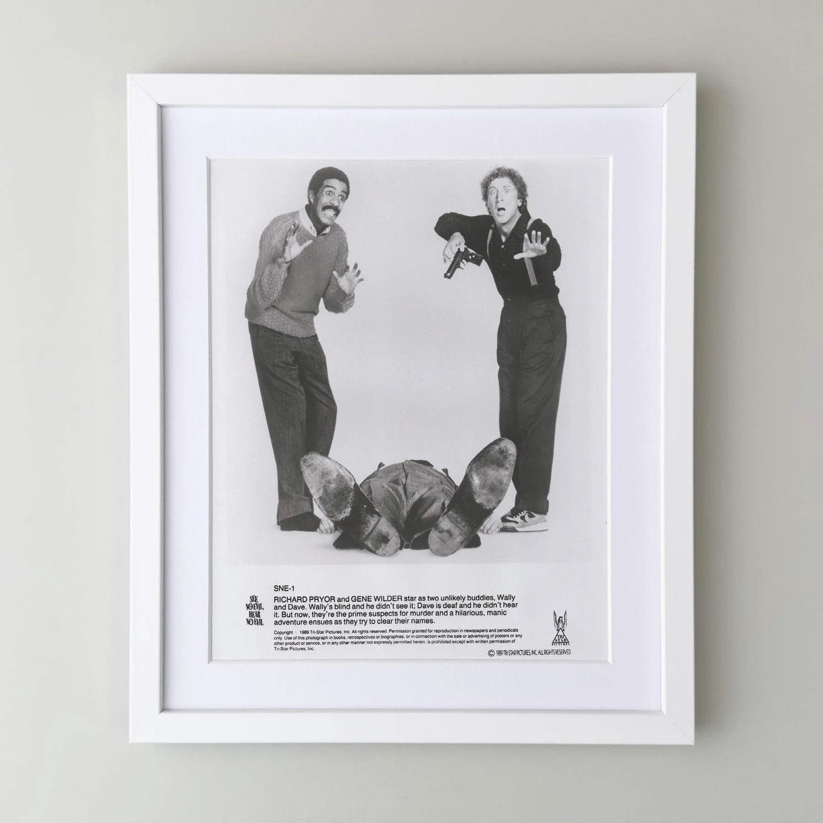See No Evil Hear No Evil (1989) Press Publicity Still - Framed, image 3