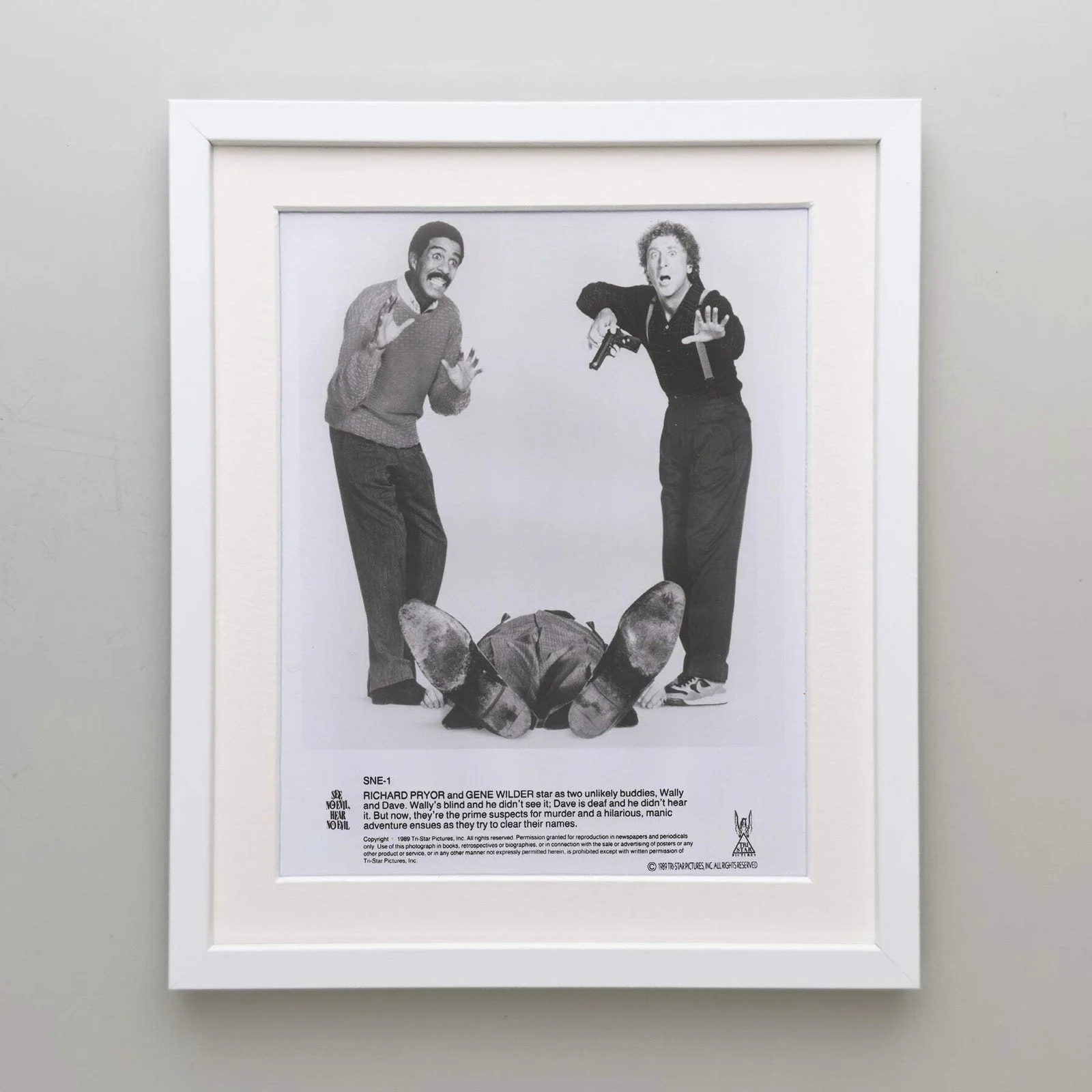 See No Evil Hear No Evil (1989) Press Publicity Still - Framed, image 4