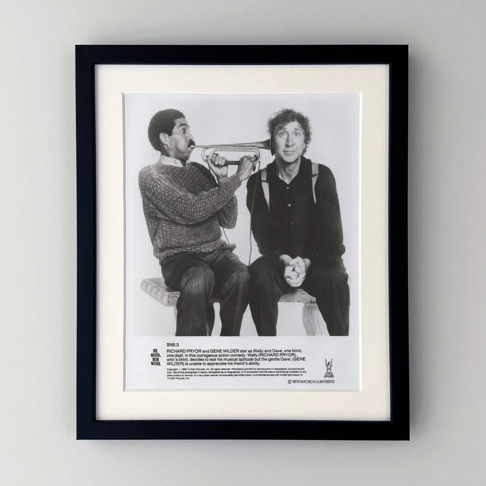 See No Evil Hear No Evil (1989) Press Publicity Still - Framed, image 2