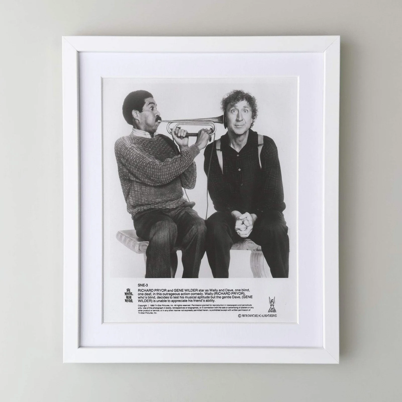 See No Evil Hear No Evil (1989) Press Publicity Still - Framed, image 3