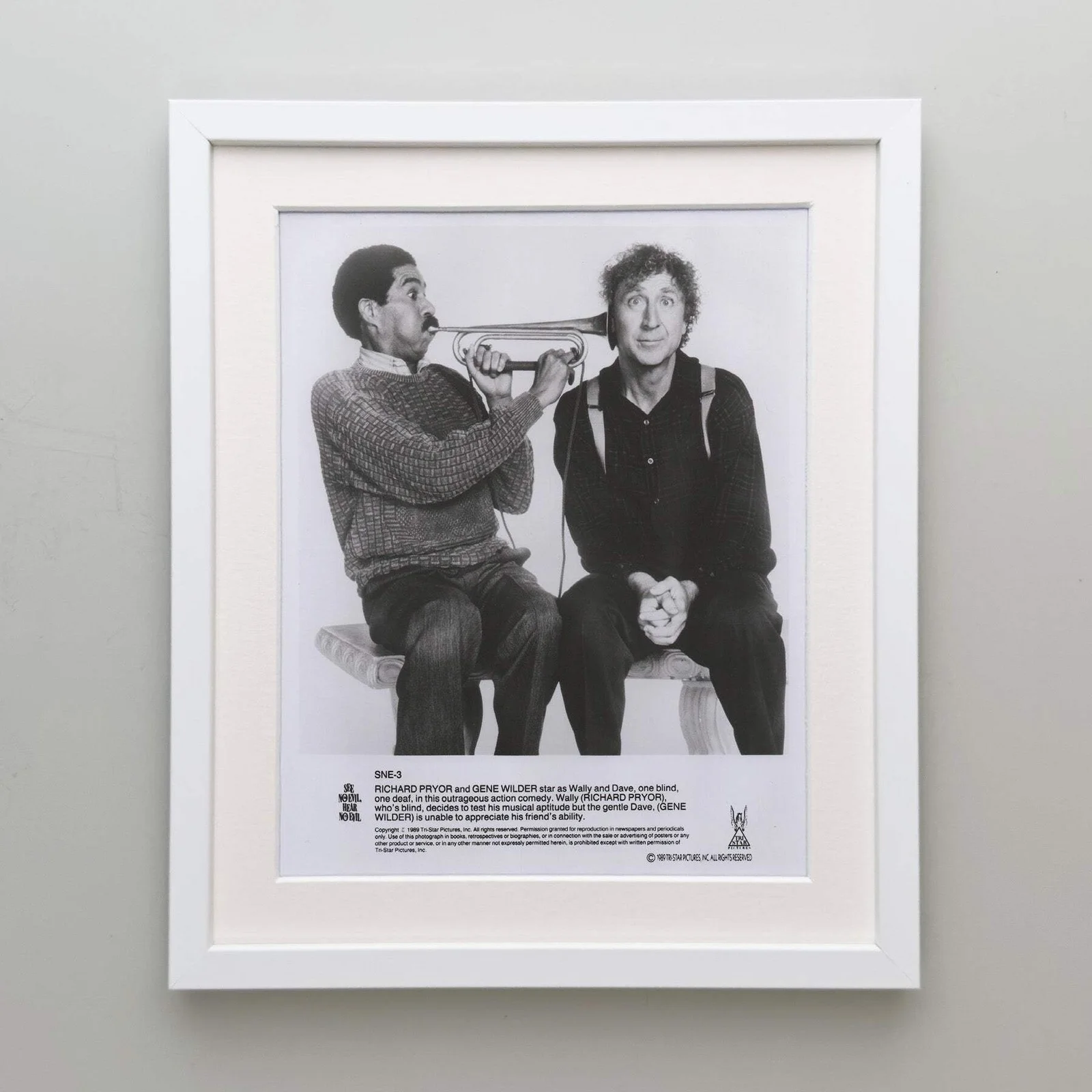 See No Evil Hear No Evil (1989) Press Publicity Still - Framed, image 4