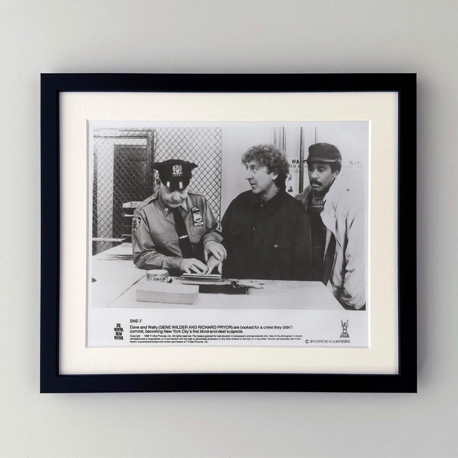 See No Evil Hear No Evil (1989) Press Publicity Still - Framed, image 2