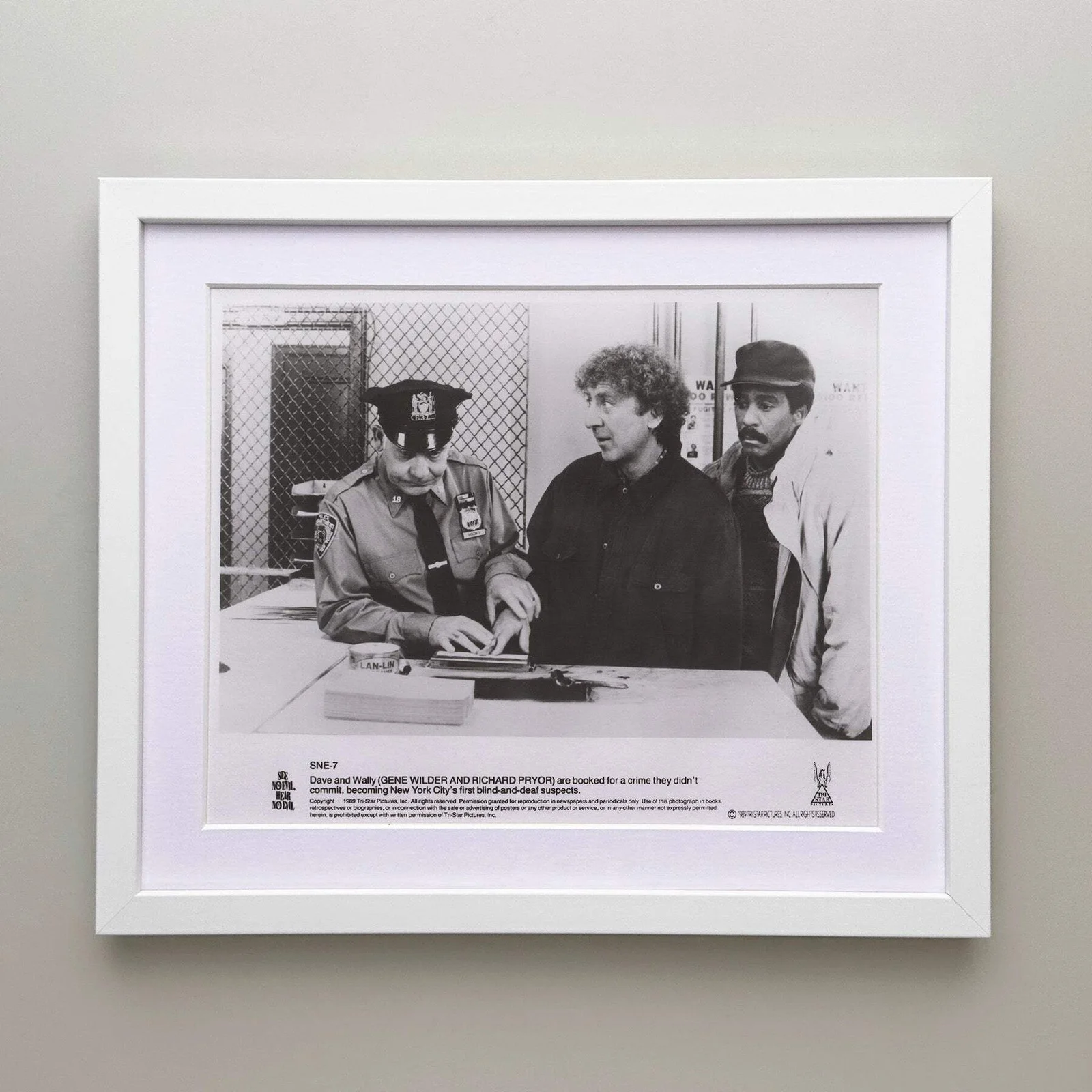 See No Evil Hear No Evil (1989) Press Publicity Still - Framed, image 3